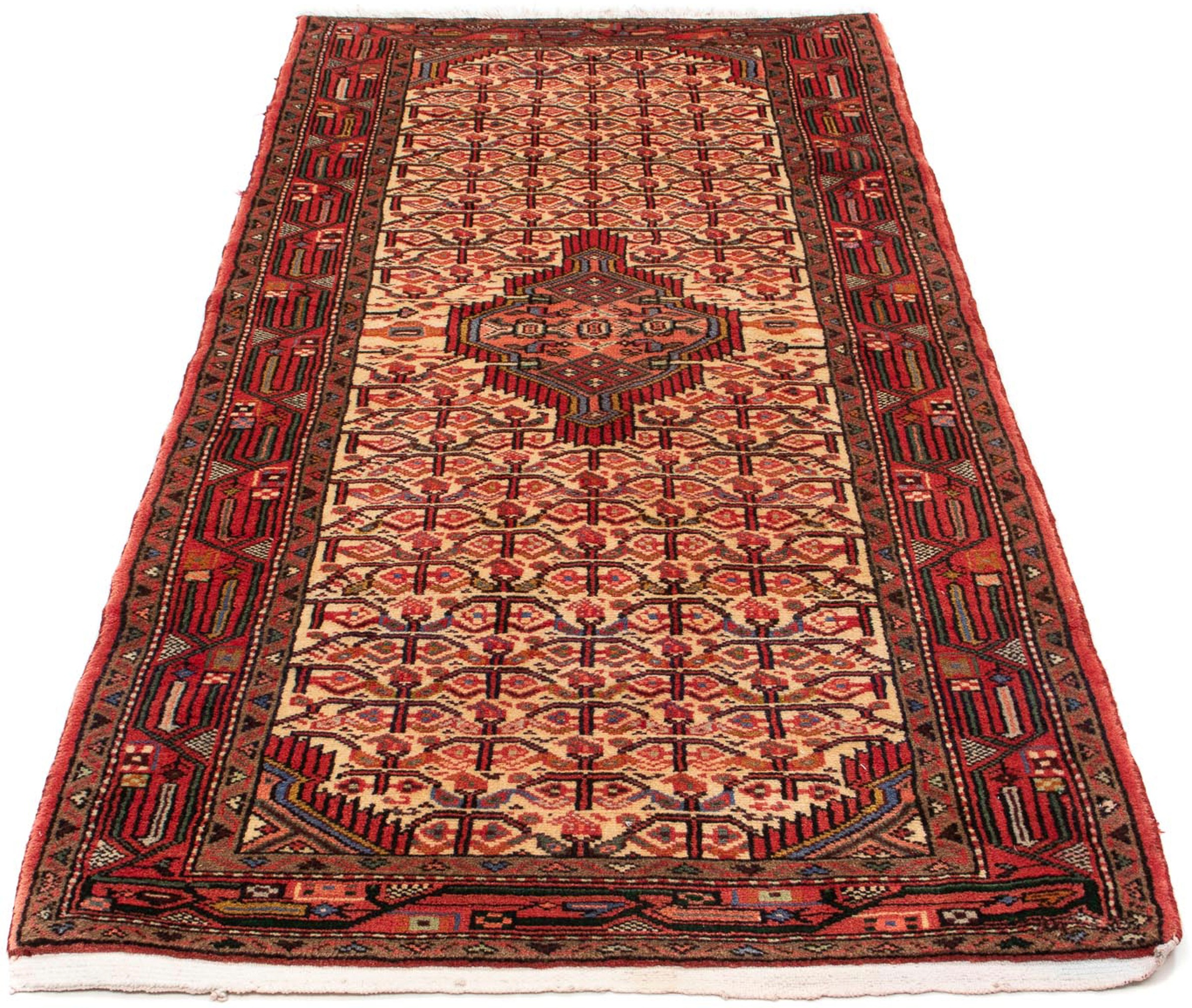 Image of morgenland Orientteppich »Perser - Nomadic - 190 x 88 cm - hellrot«, rechteckig, 10 mm Höhe, Wohnzimmer, Handgeknüpft, Einzelstück mit Zertifikat bei Ackermann Versand Schweiz