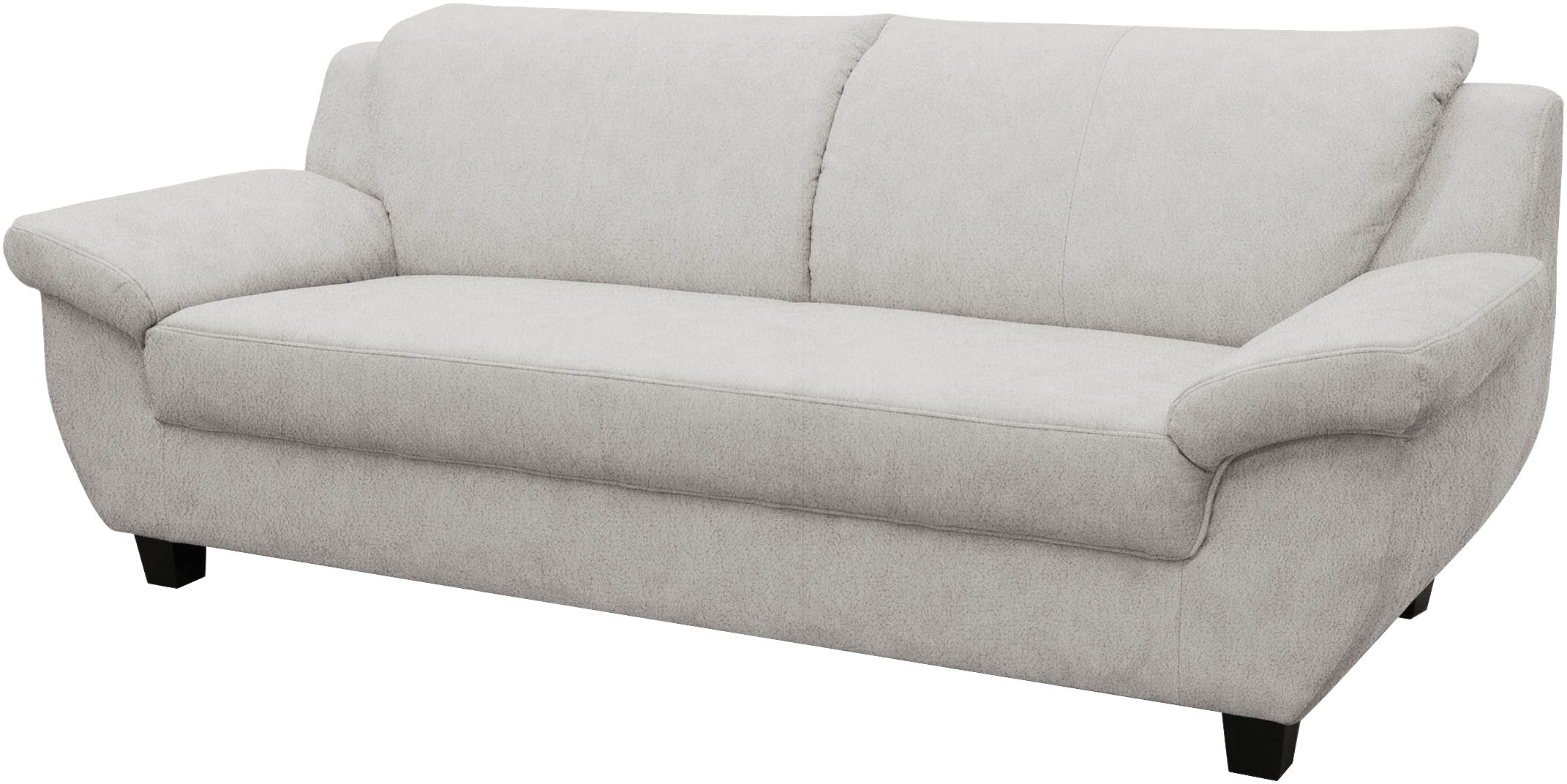 GOODproduct 3-Sitzer »Sillkeborg 207 cm, formschönes Sofa mit dunklen Füssen« aus pflegeleichtem, weichem Luxus-Microfaser