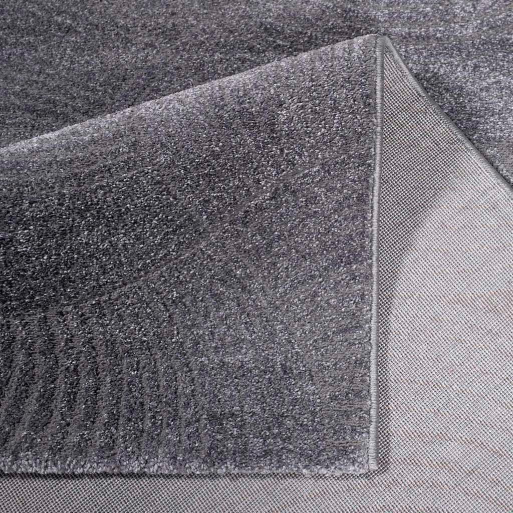 Carpet City Teppich »Friseé-Teppich FANCY 647« rechteckig 12 mm Höhe Läufer, Kurzflor,3D-Optik,Kreisförmiges Muster, Wohnzimmer