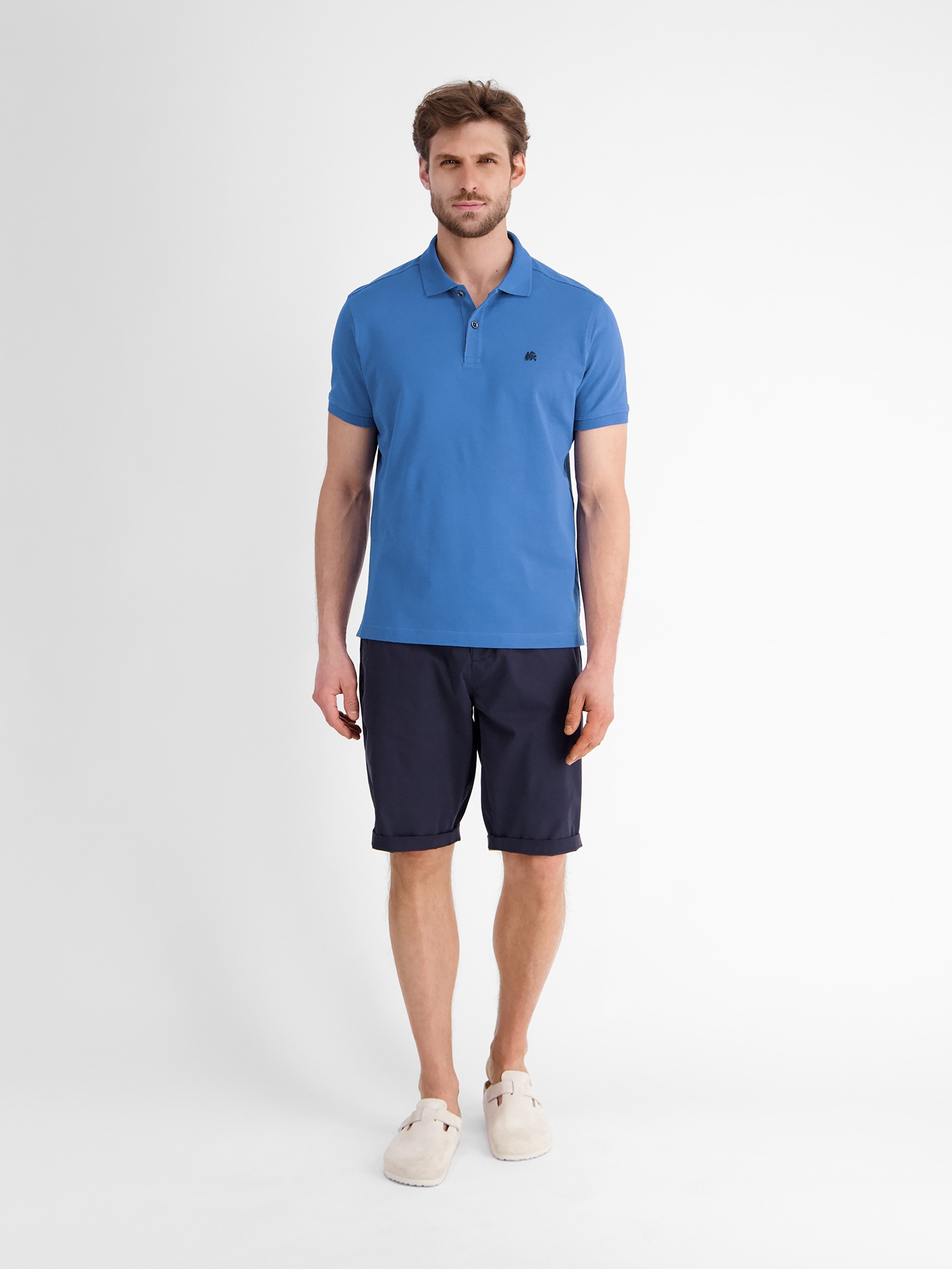 LERROS Polo »LERROS Basic Poloshirt für Herren, unifarben«
