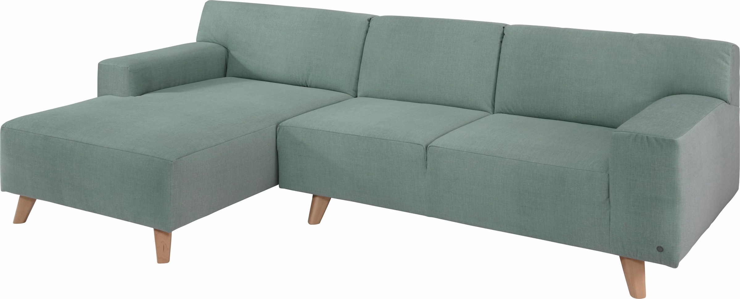 Image of TOM TAILOR Ecksofa »NORDIC PURE«, mit Recamiere, im Retrolook, Füsse Buche natur bei Ackermann Versand Schweiz