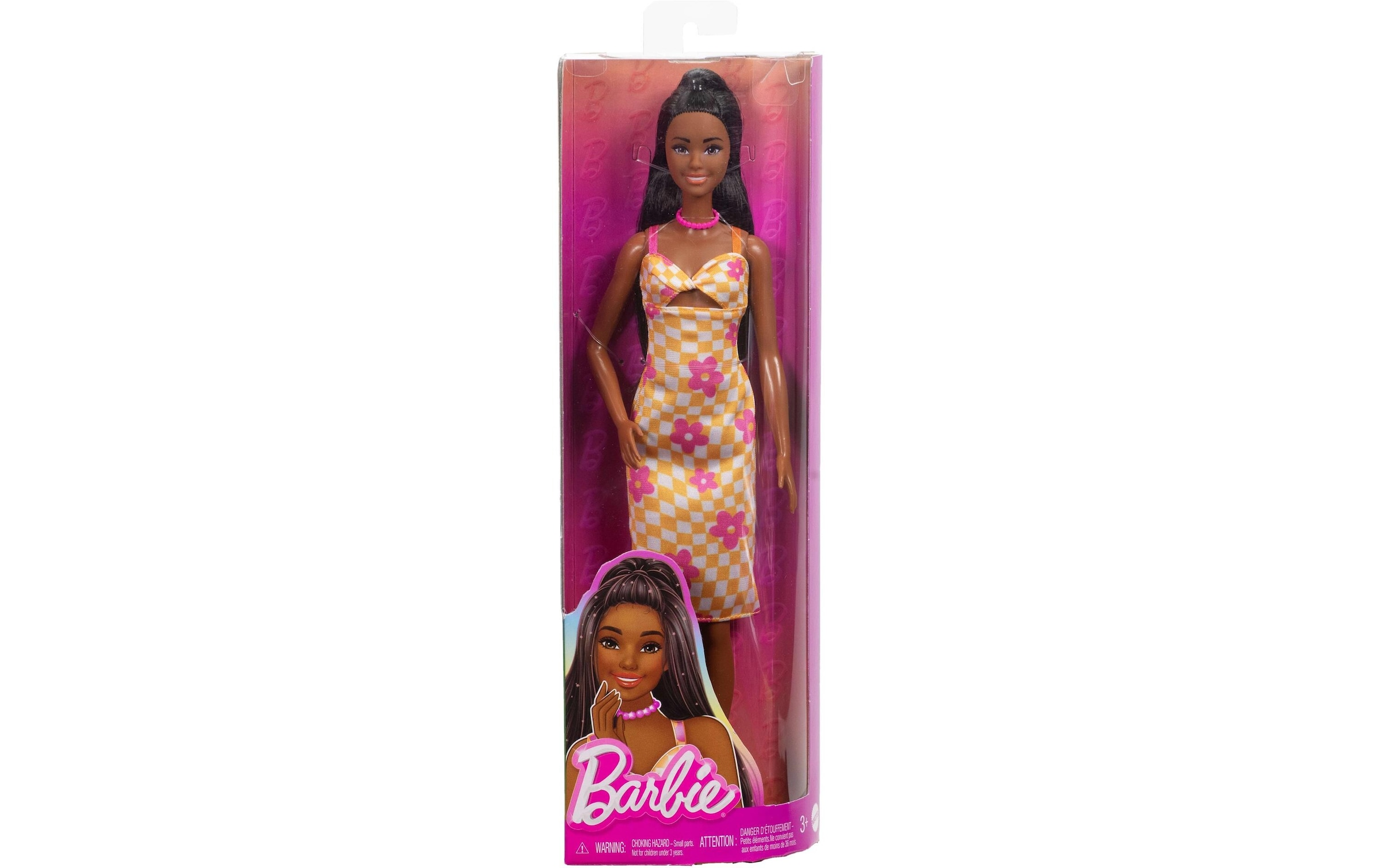 Barbie Anziehpuppe »Pink and Orange Check Dress«