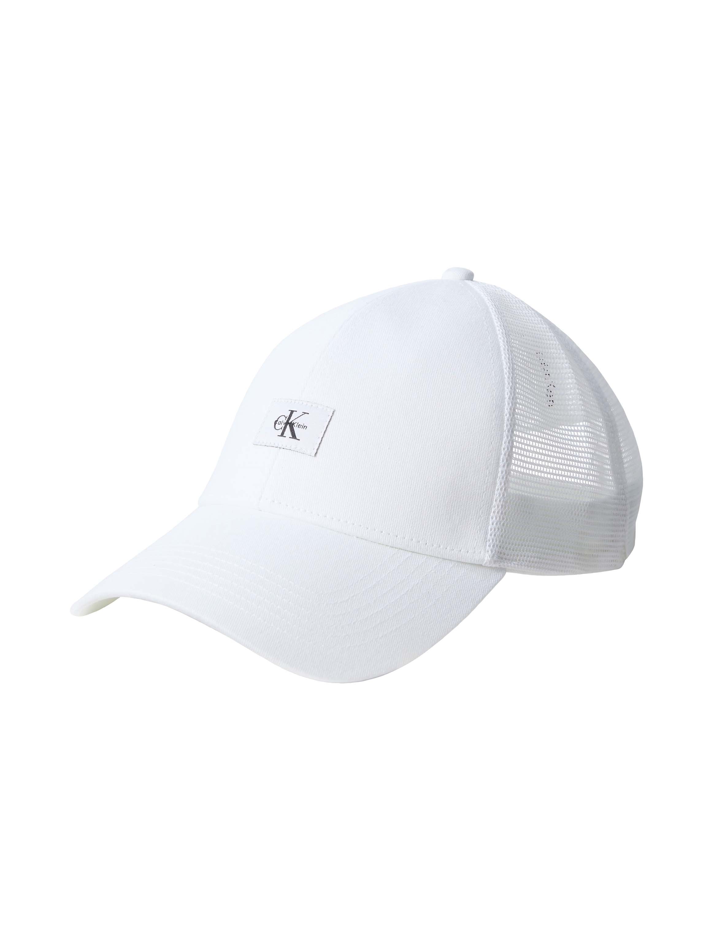 Image of Calvin Klein Jeans Trucker Cap "MONOLOGO WOVEN PATCH TRUCKER" Netzeinsatz, Grösse individuell verstellbar