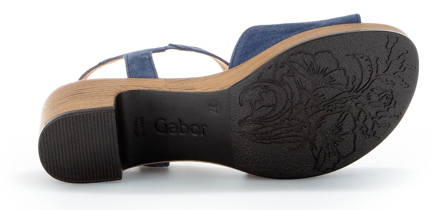 Gabor Sandalette »KRETA«, Blockabsatz, Sommerschuh, Riemchensandale mit Glitterdruck, Weite G