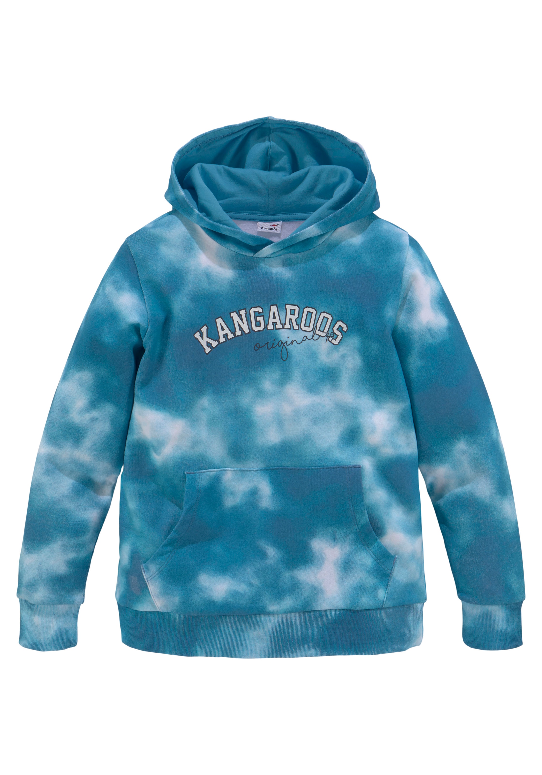 Mindestbestellwert allover Kapuzensweatshirt ohne »Kangaroos KangaROOS Trendige Jungen«, shoppen Batik-Print mit