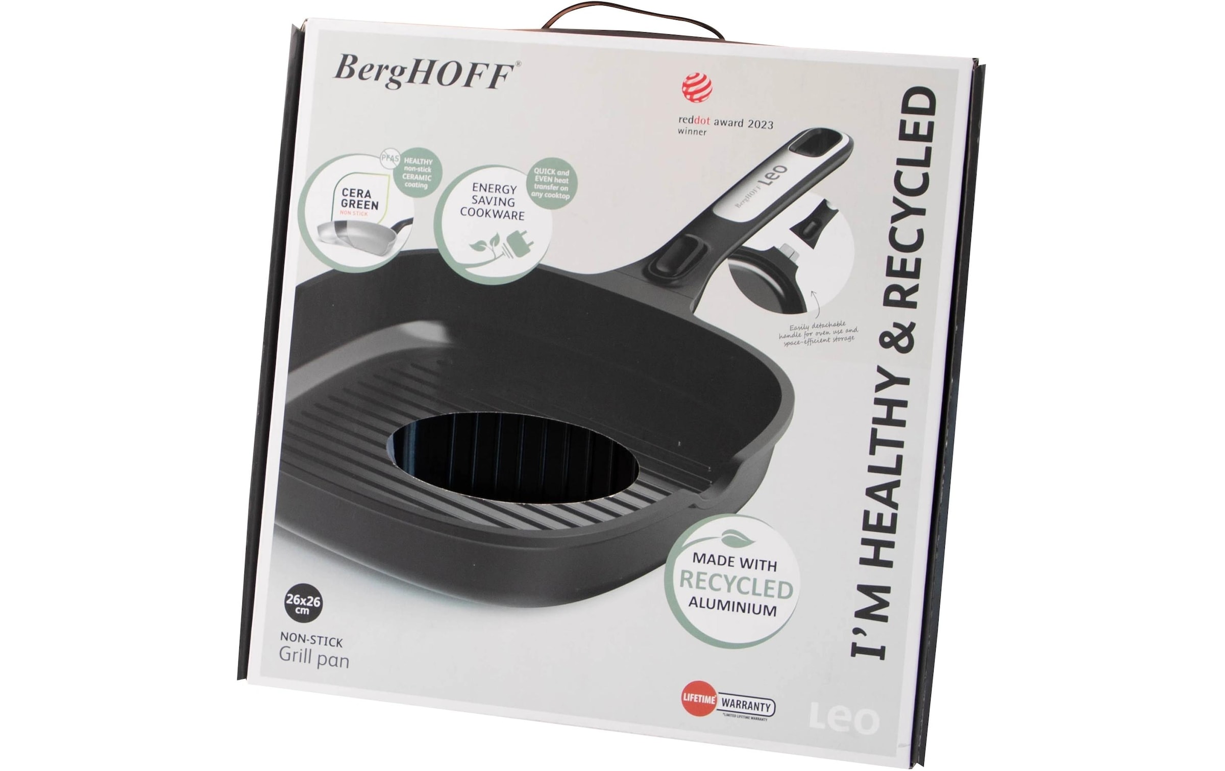 BergHOFF Poêle à griller »Leo Phantom 26 cm« Aluminium