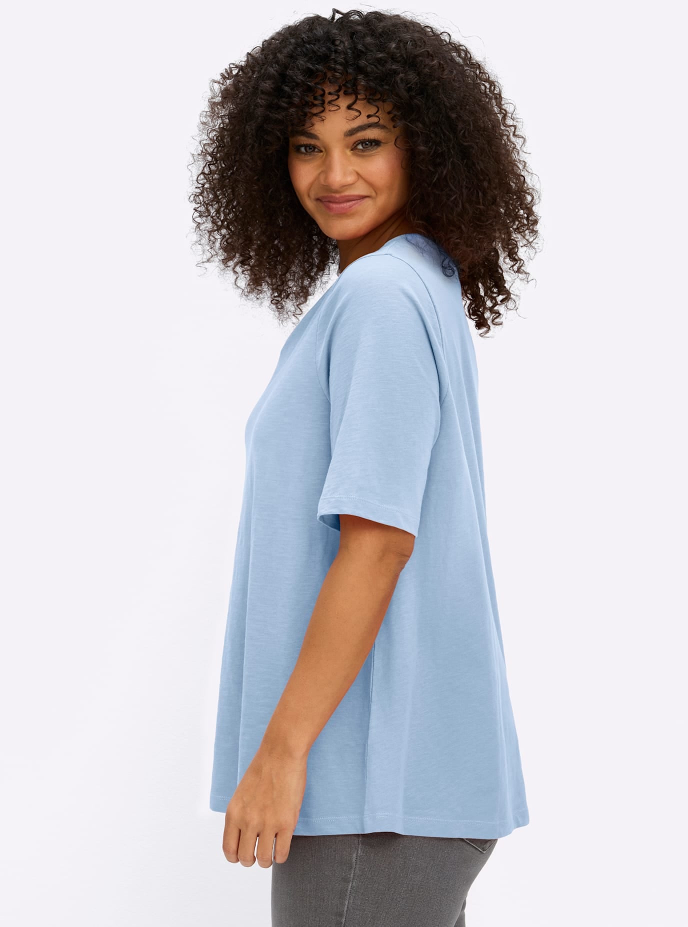 Sheego T-shirt en V »Shirt« 1