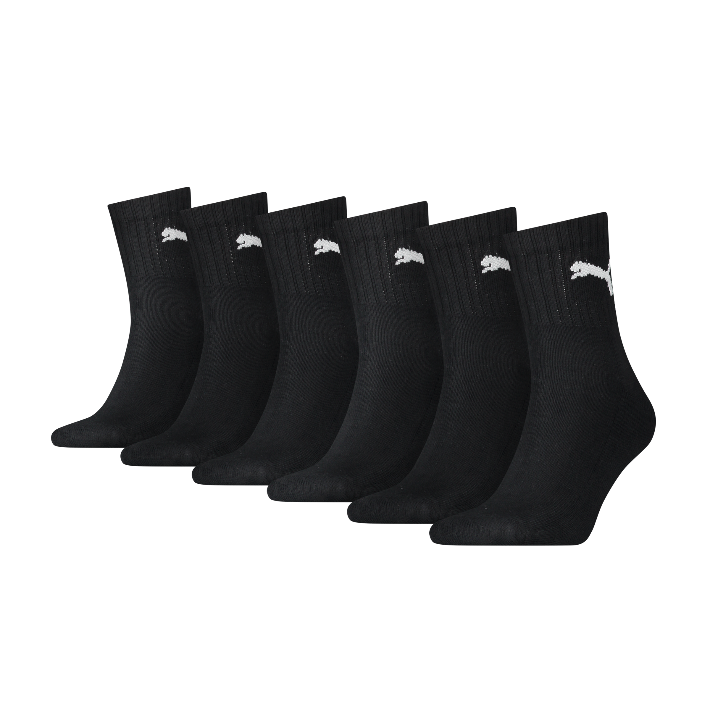 Image of PUMA Socken "PUMA SHORT CREW 6P UNISEX ECOM" 6 Paar, Gepolsterte Sohle für Stossdämpfung und zusätzlichen Komfort