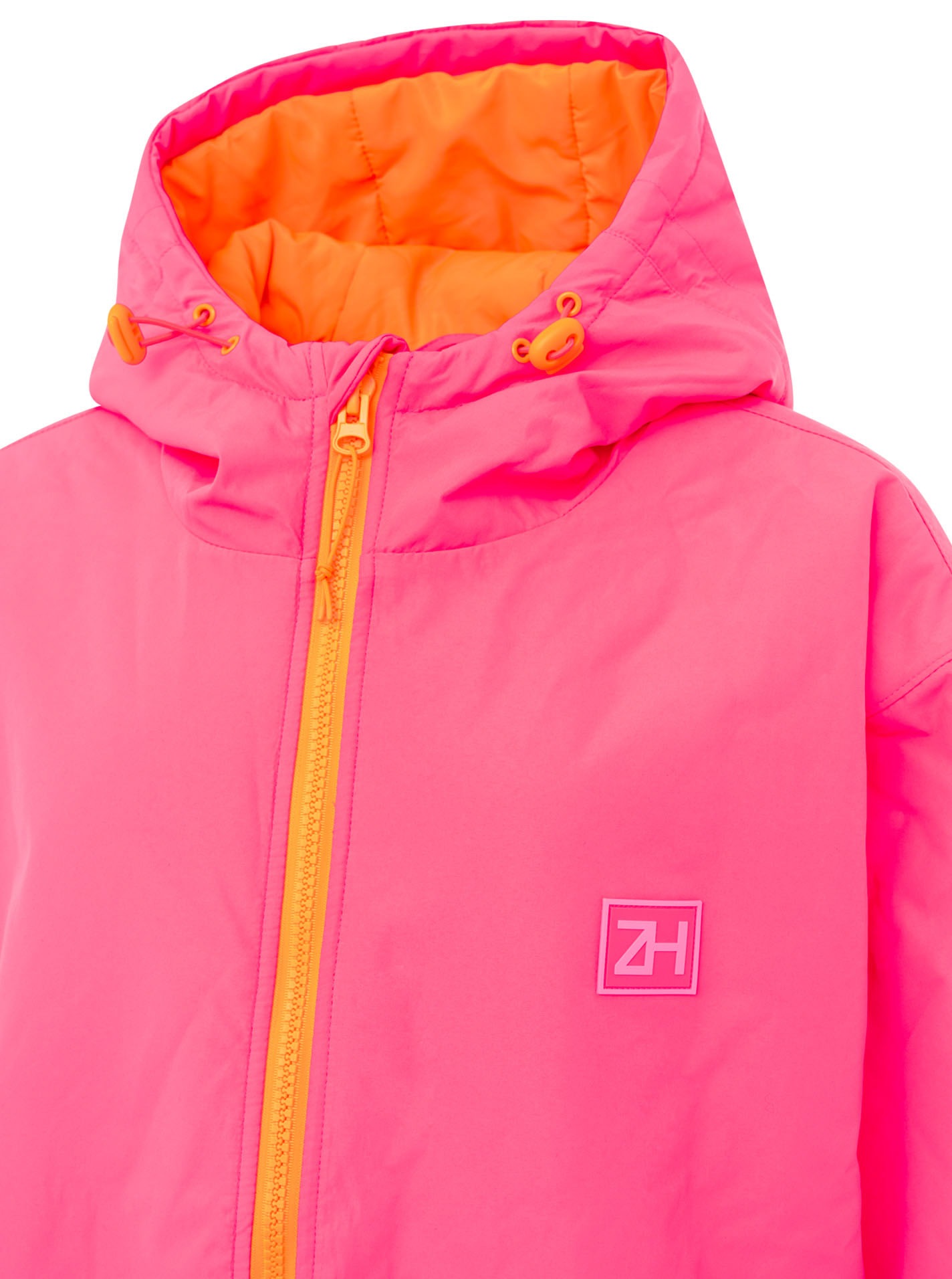 Zwillingsherz Kurzmantel »"Oversize Windjacke ZH"« Kapuze, Reissverschluss, seitliche Taschen, leicht wattiert