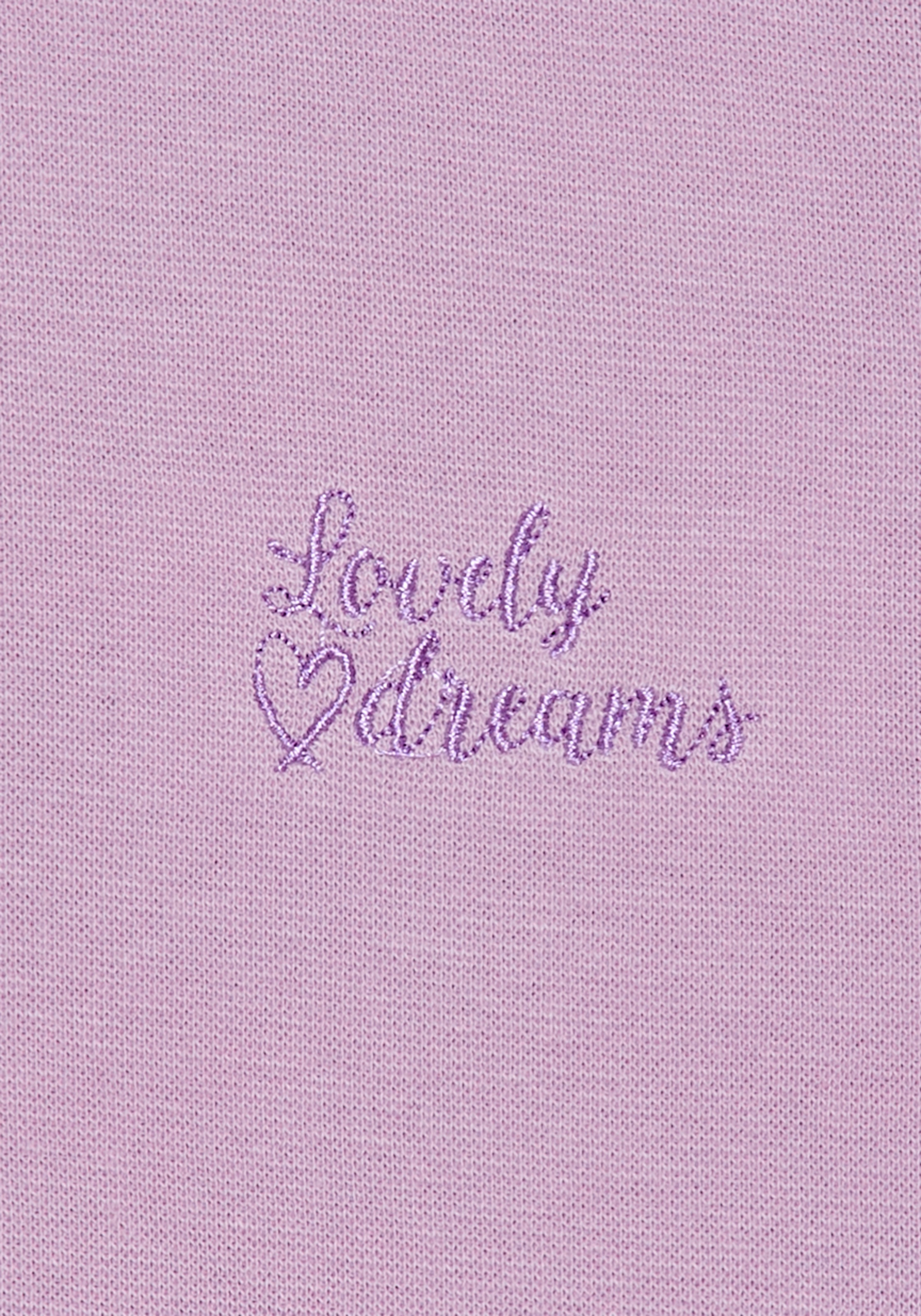 Vivance Dreams Pyjamaoberteil 1-teilig, 1 mit Babylock-Kanten