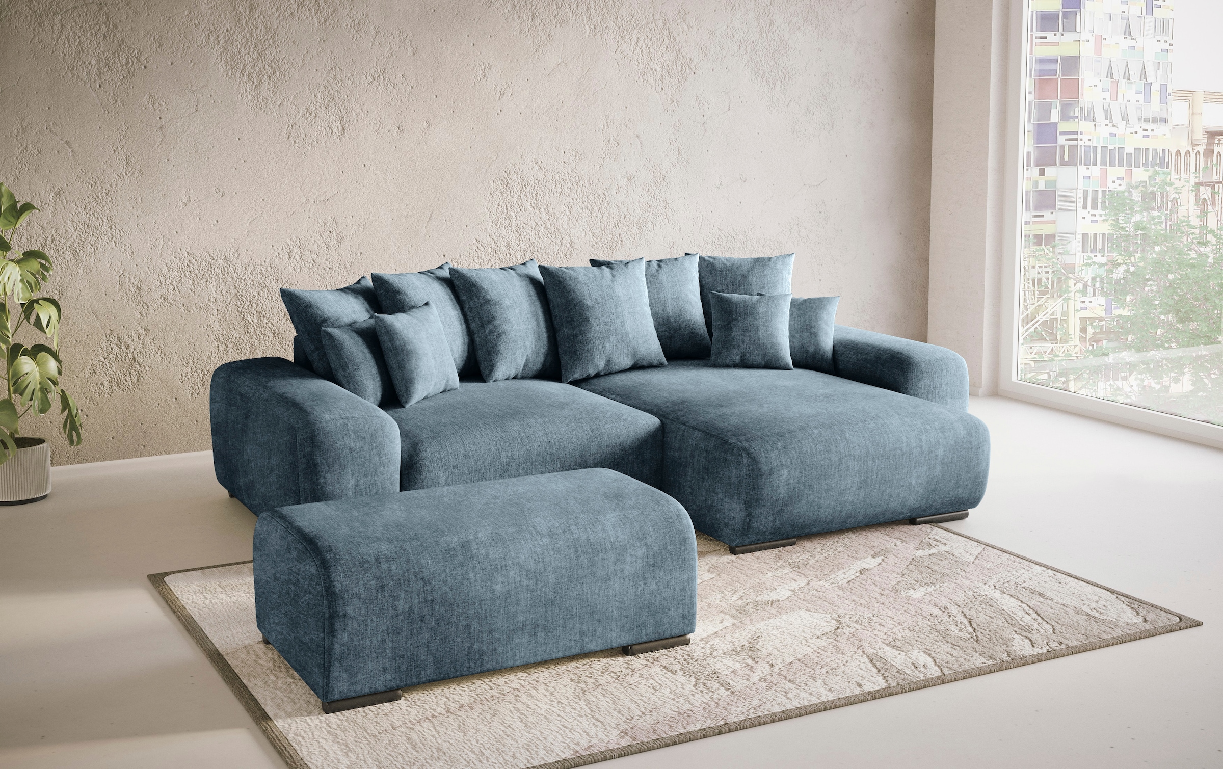 Mr. Couch Hockerbank »Sundance«, Mit DuraSpring-Taschenfederkern bis 140 kg belastbar