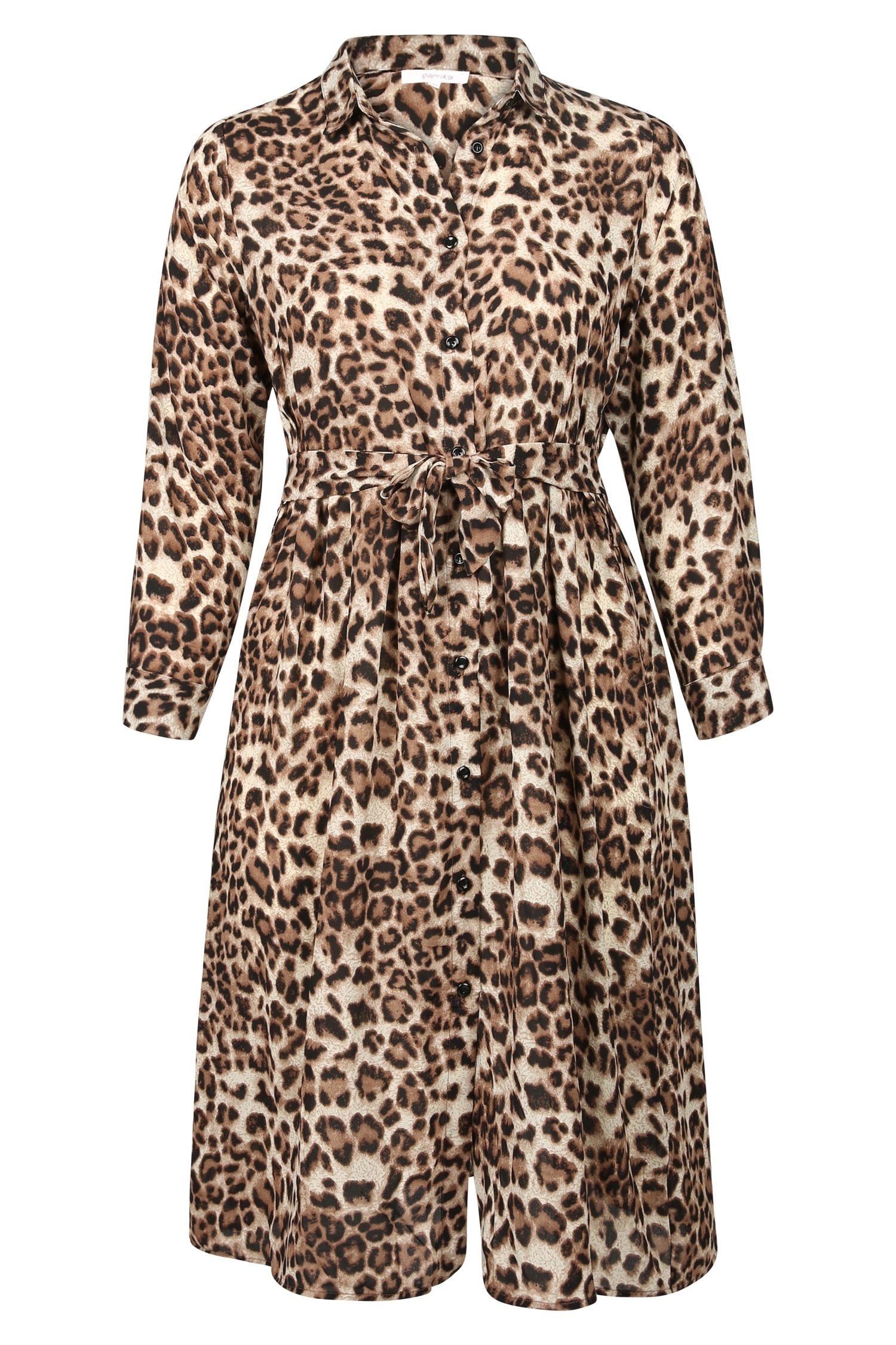 Maxikleid »Langes Kleid mit Leoparden-Print«