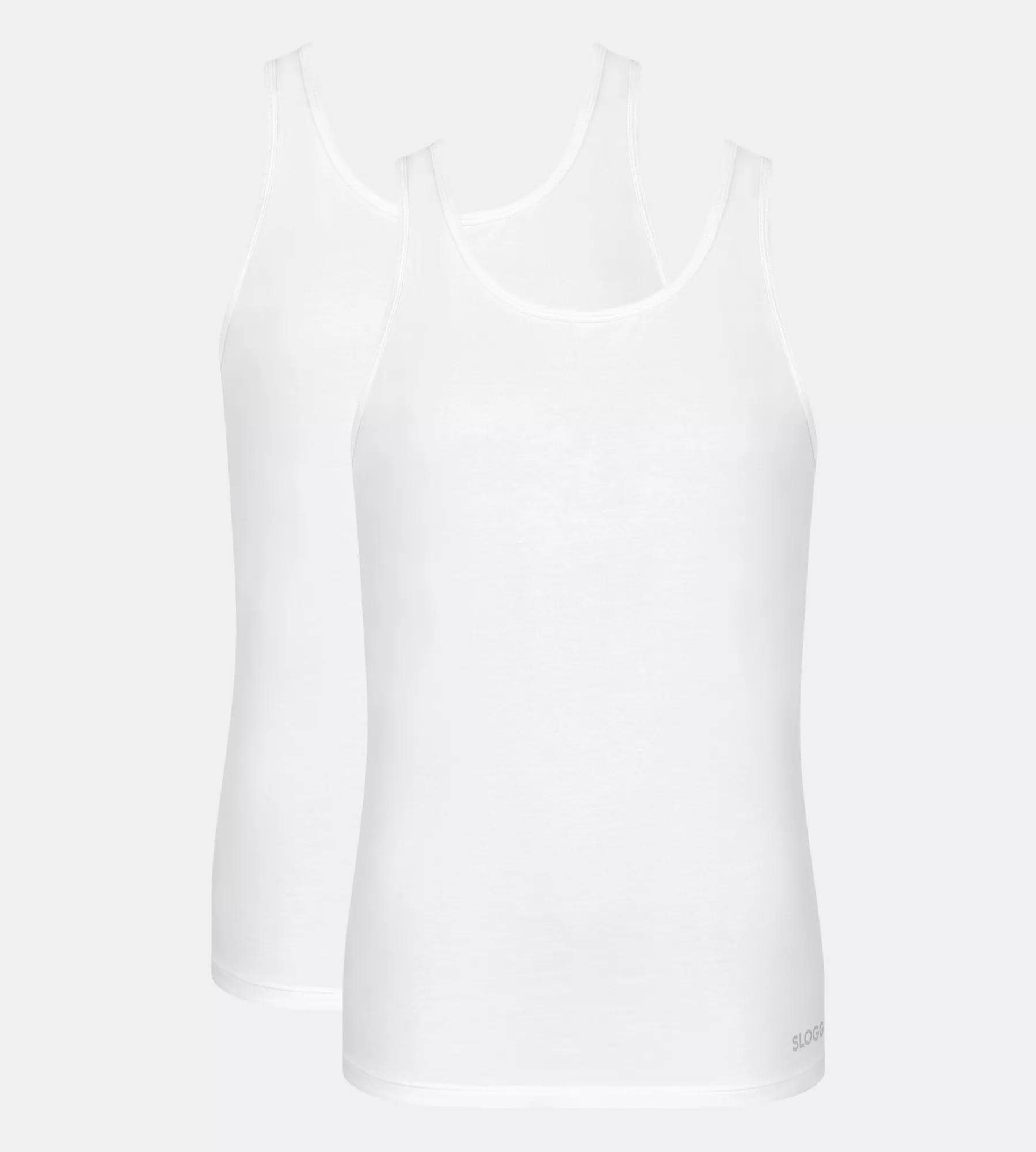 Image of sloggi Tanktop "men GO ABC 2.0" 2er Pack, Rundhalsausschnitt, ärmellos, Regular Fit, Baumwollmischung