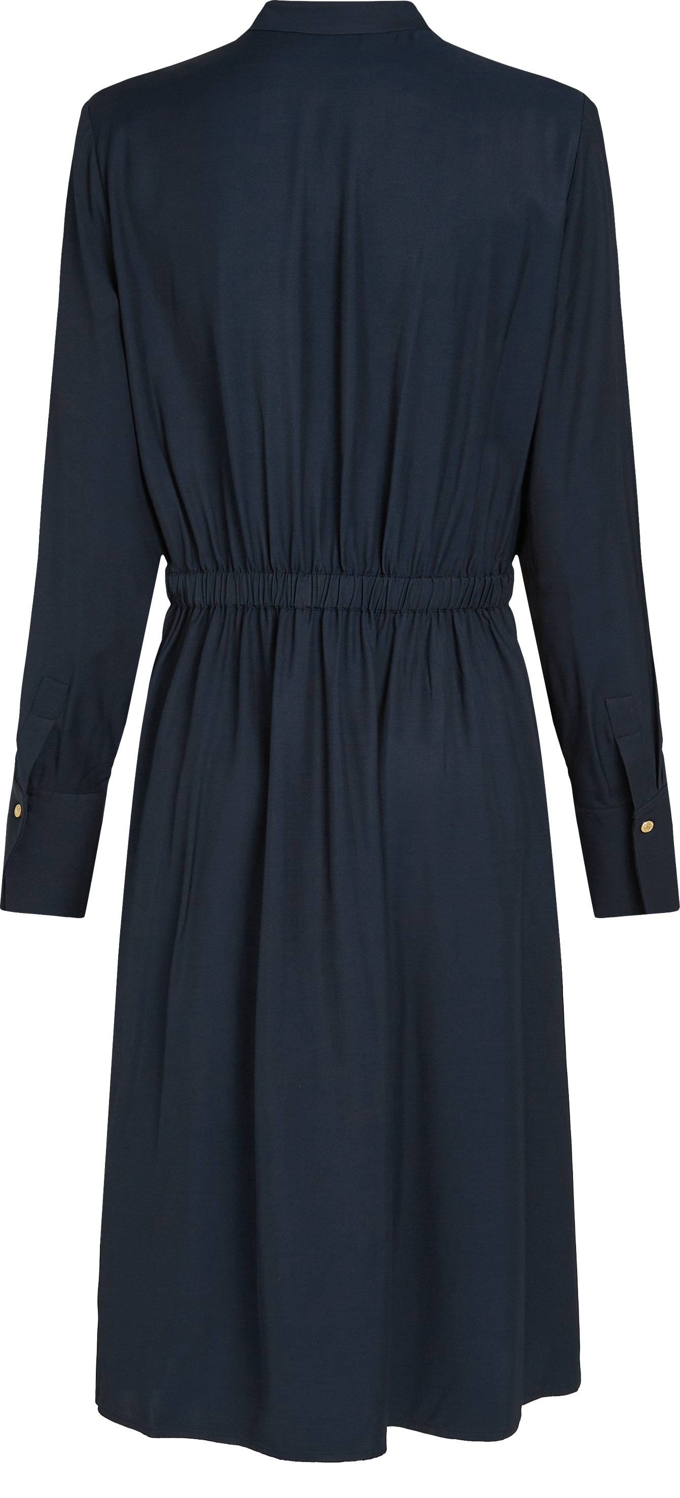 Tommy Hilfiger Blusenkleid »SOFT VIS COLARLESS SHIRT DRESS«, mit Bindeband