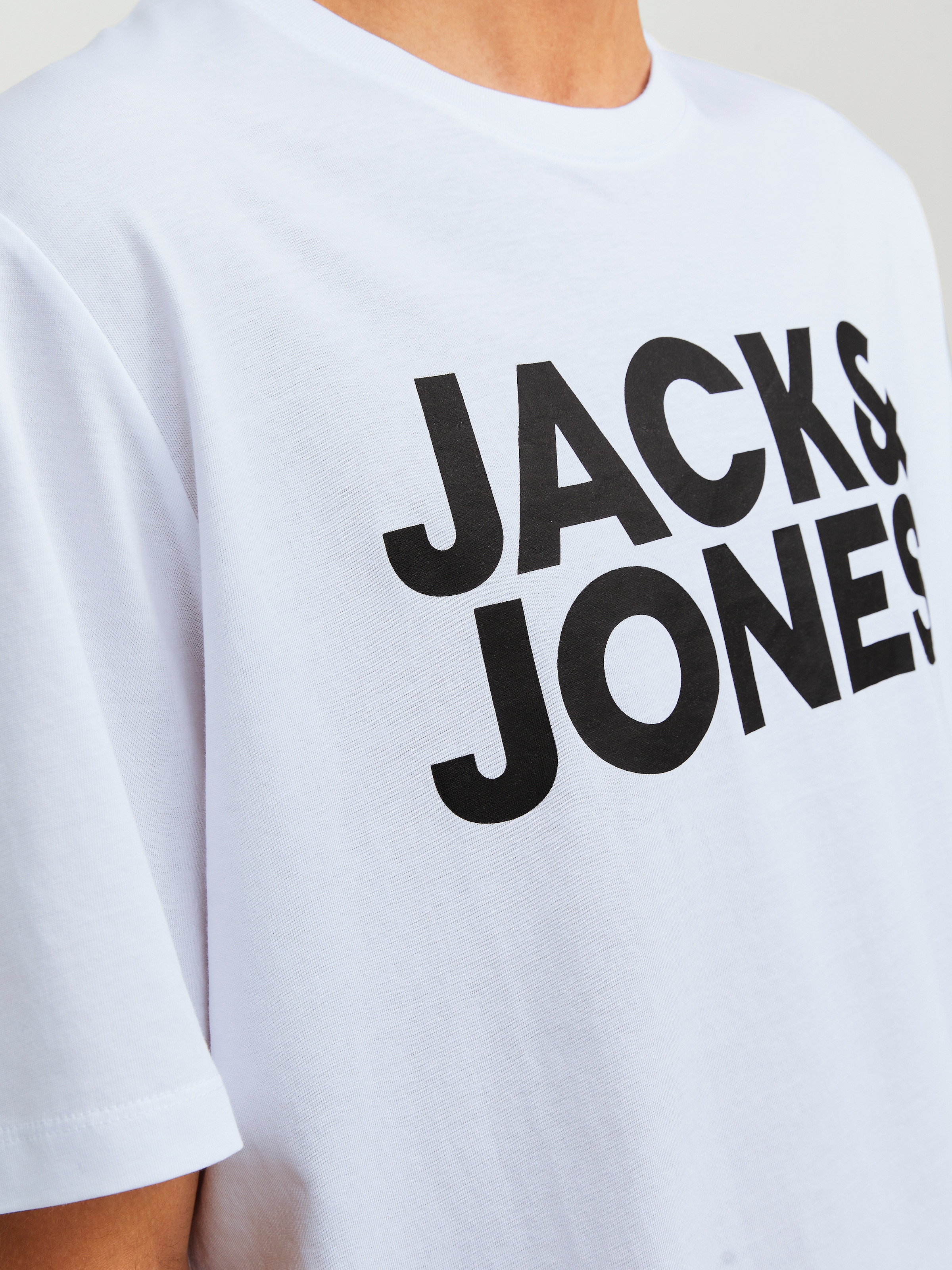 Jack & Jones T-Shirt »JJECORP Herren-Tee mit figurbetonter Silhouette« bedruckt, modisch, schmal, Baumwolle, Rundhals