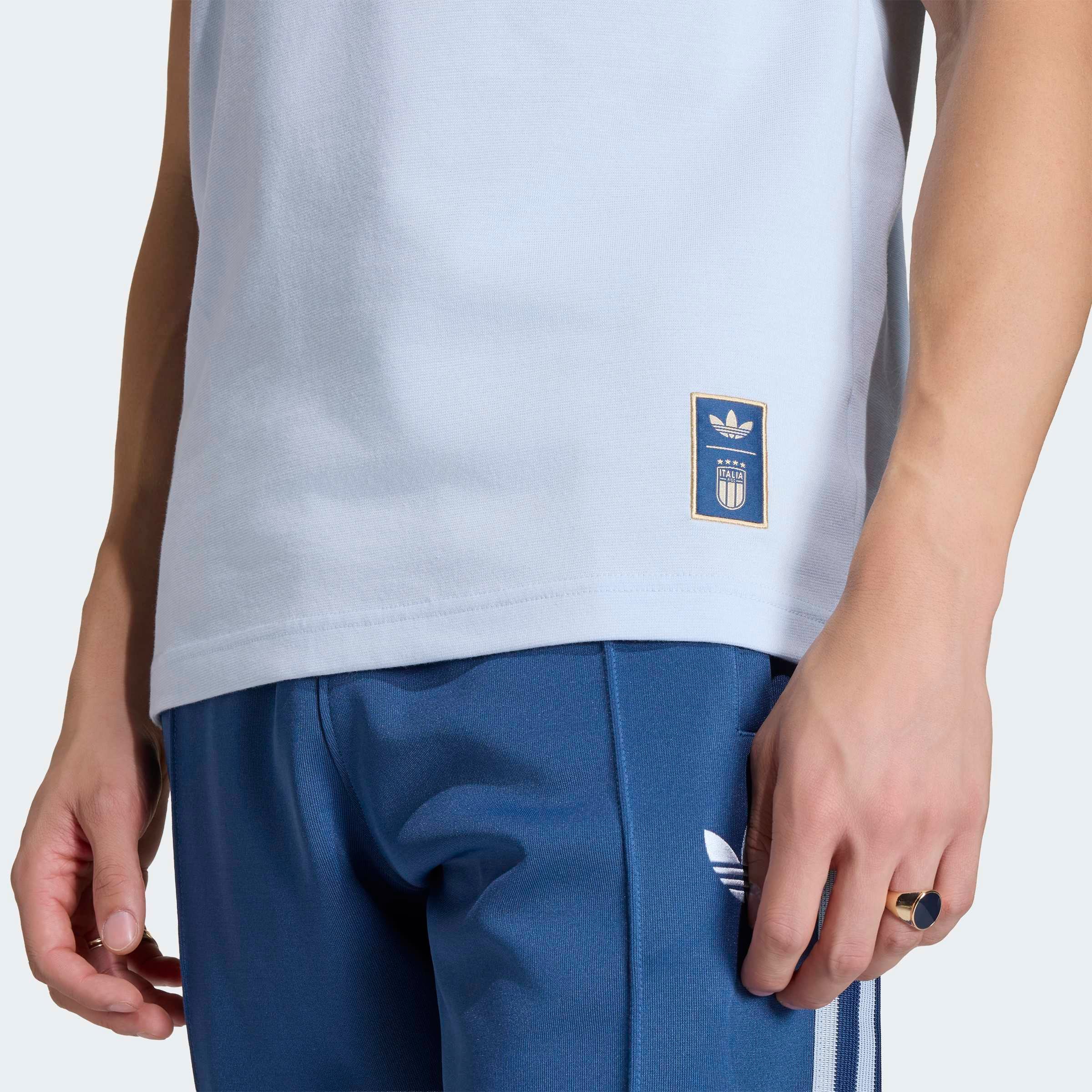 adidas Performance T-shirt »ITALIEN ORIGINALS« style sportif, sans fermeture, en coton