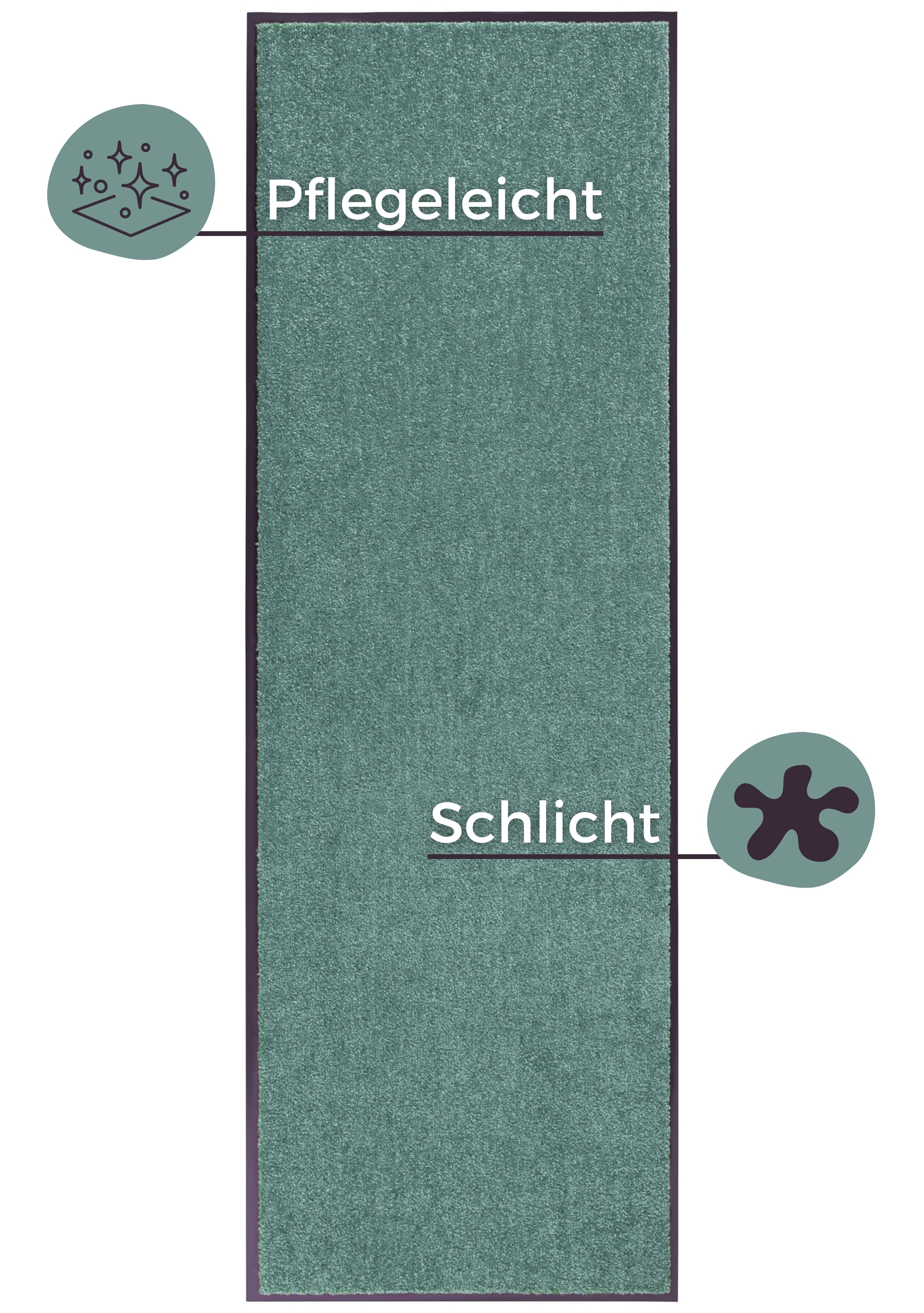 HANSE Home Fussmatte »Wash & Clean«, rechteckig, 7 mm Höhe, Schmutzfangmatte, Türmatte, In- und Outdoor, Teppich, Läufer, waschbar