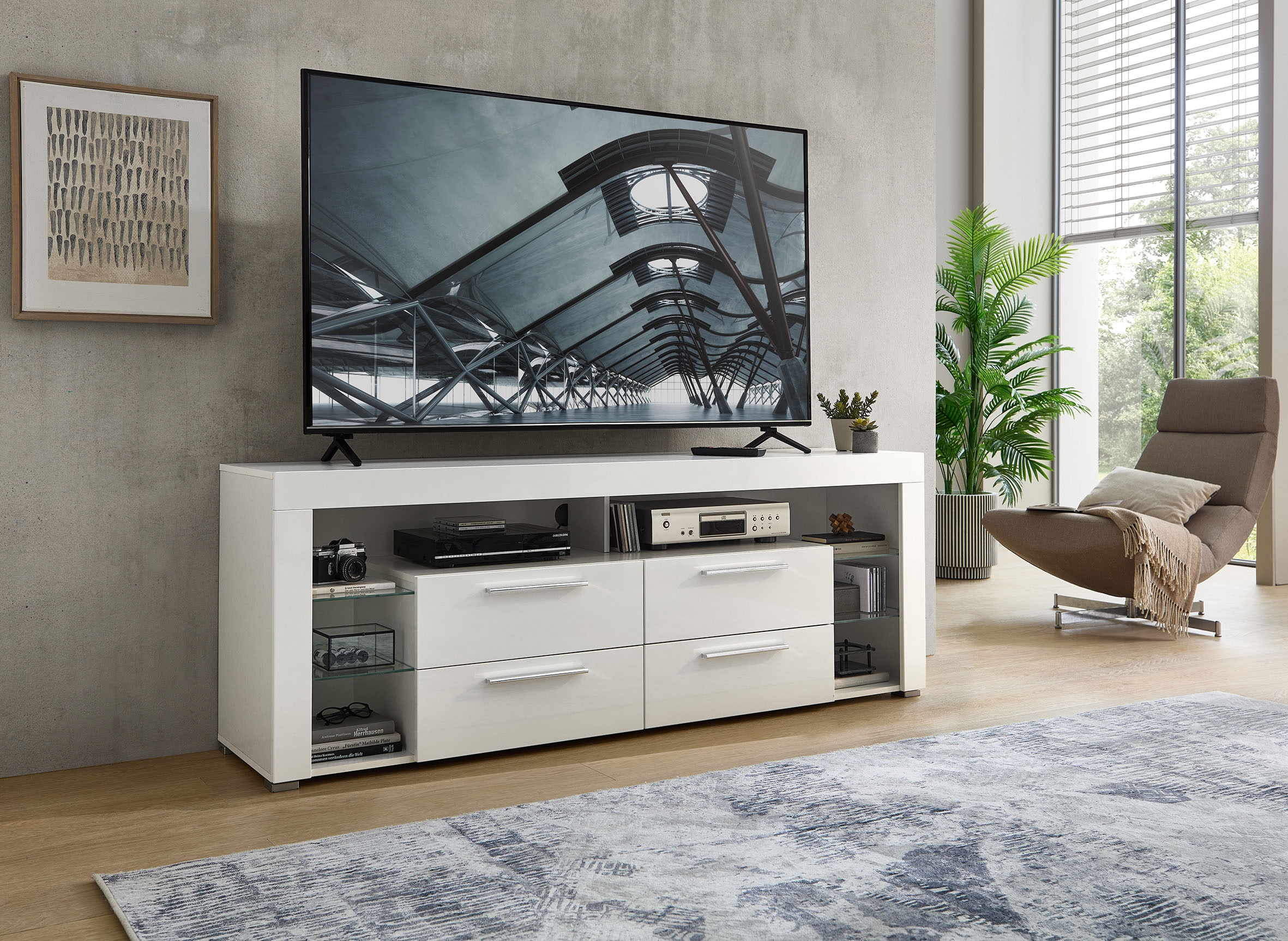 Stolkom Meuble TV »Goal TV Lowboard, B/H/T 179x67x 44 cm« 1 cuis tlg. %RESET$