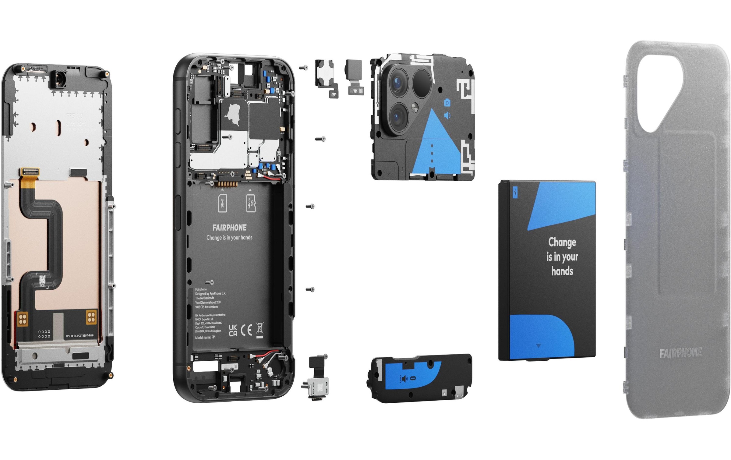 Fairphone Smartphone »5 5G 256 GB«, Transparent