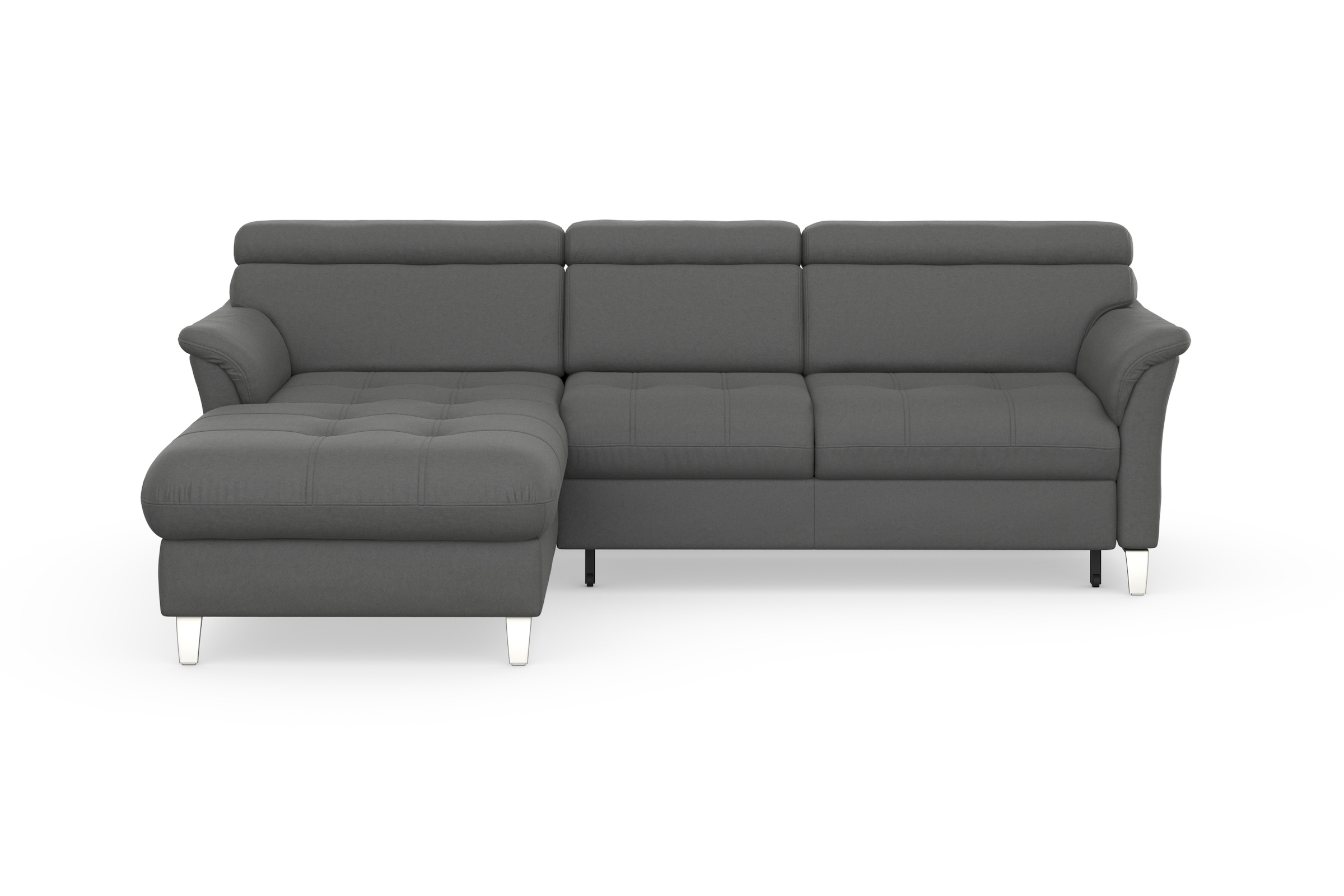 sit&more Ecksofa »Marano L-Form«, inklusive Kopfteilverstellung, wahlweise mit Bettfunktion, Bettkasten