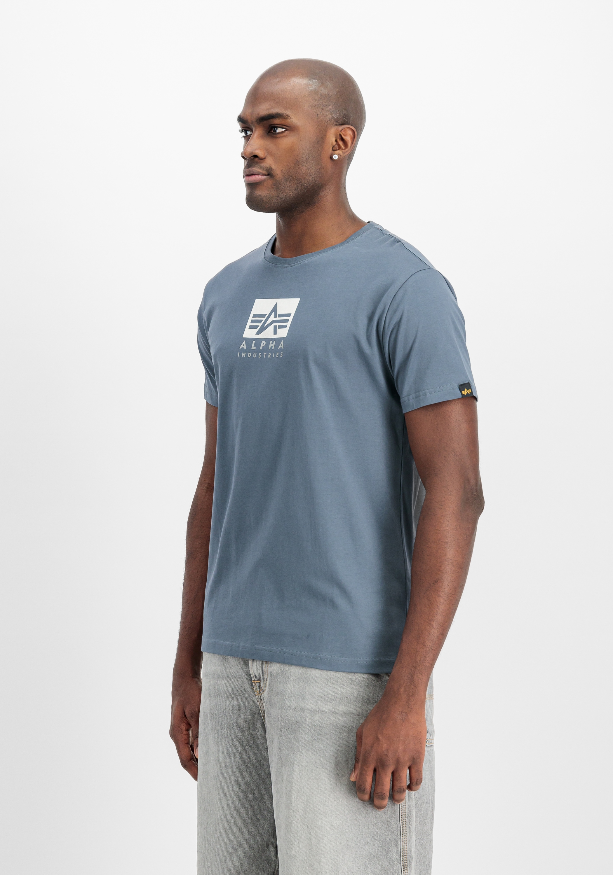 Image of Alpha Industries T-Shirt "Satin Logo T-Shirt"