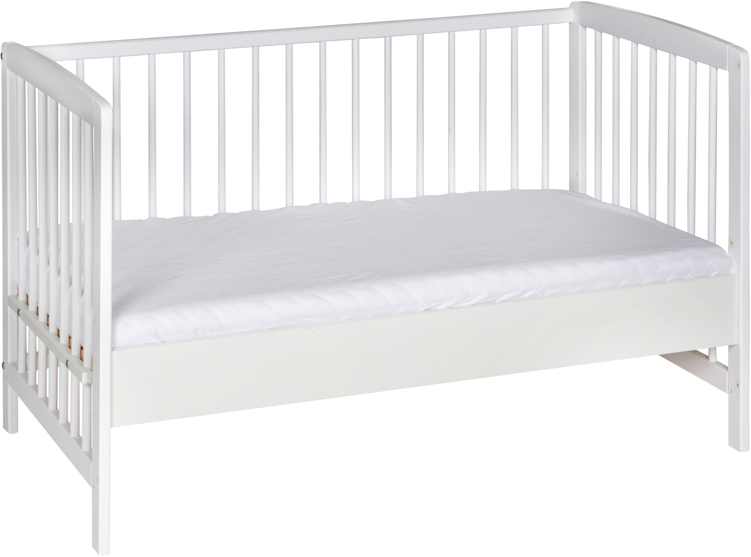 Image of Schardt Beistellbett »Micky, weiss«, stufenlos höhenverstellbar, inklusive Umbauseiten und Sicherheitsgurtsystem, umbaubar zum Kindersofa, Made in Germany bei Ackermann Versand Schweiz