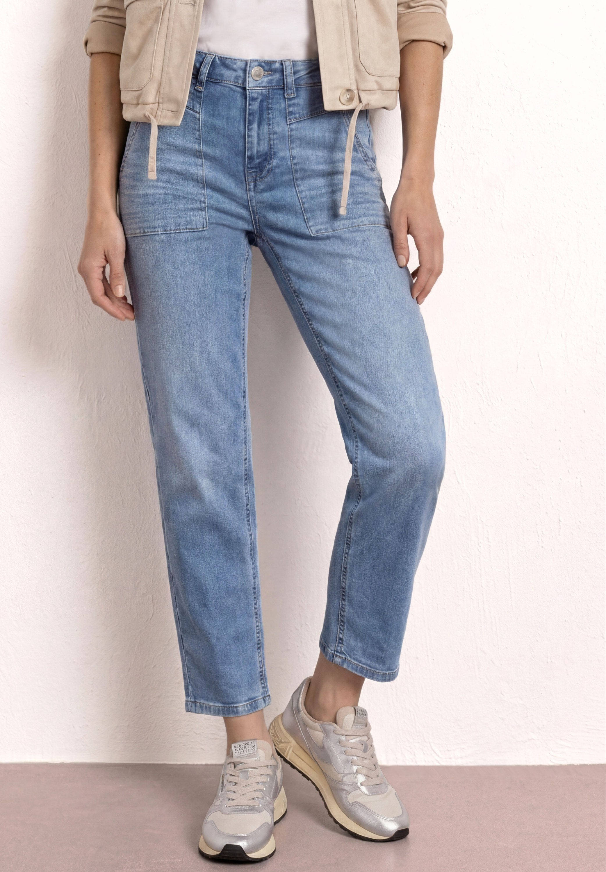 Image of STREET ONE Loose-fit-Jeans Barrel Leg