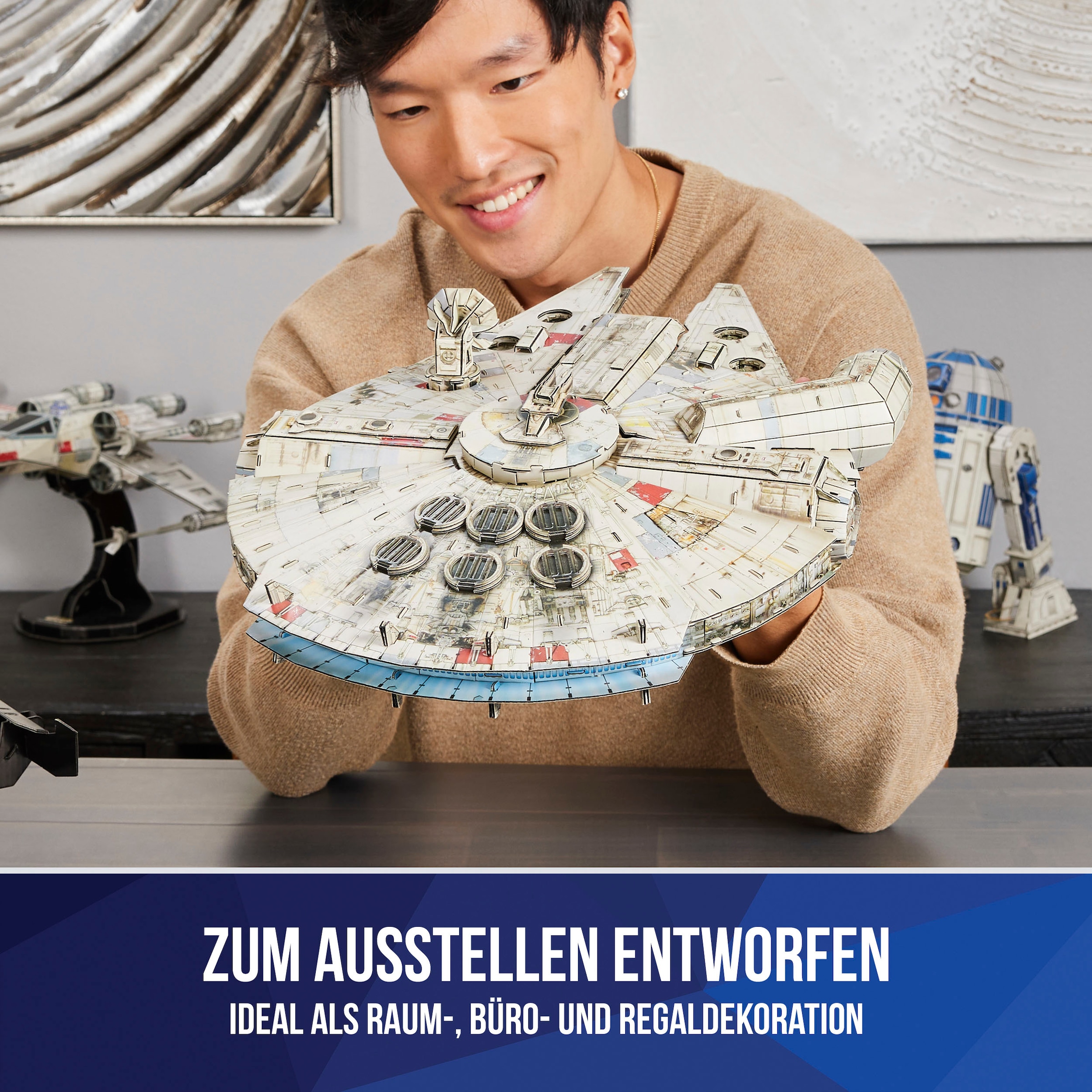 Spin Master Puzzle 3D »4D Build - Star Wars - Millennium Falcon Raumschiff«