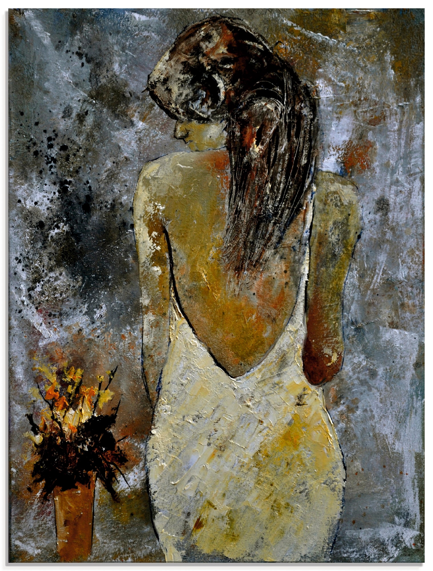Image of Artland Glasbild "Junge Frau" Frau 1 Stk. tlg. in verschiedenen Grössen