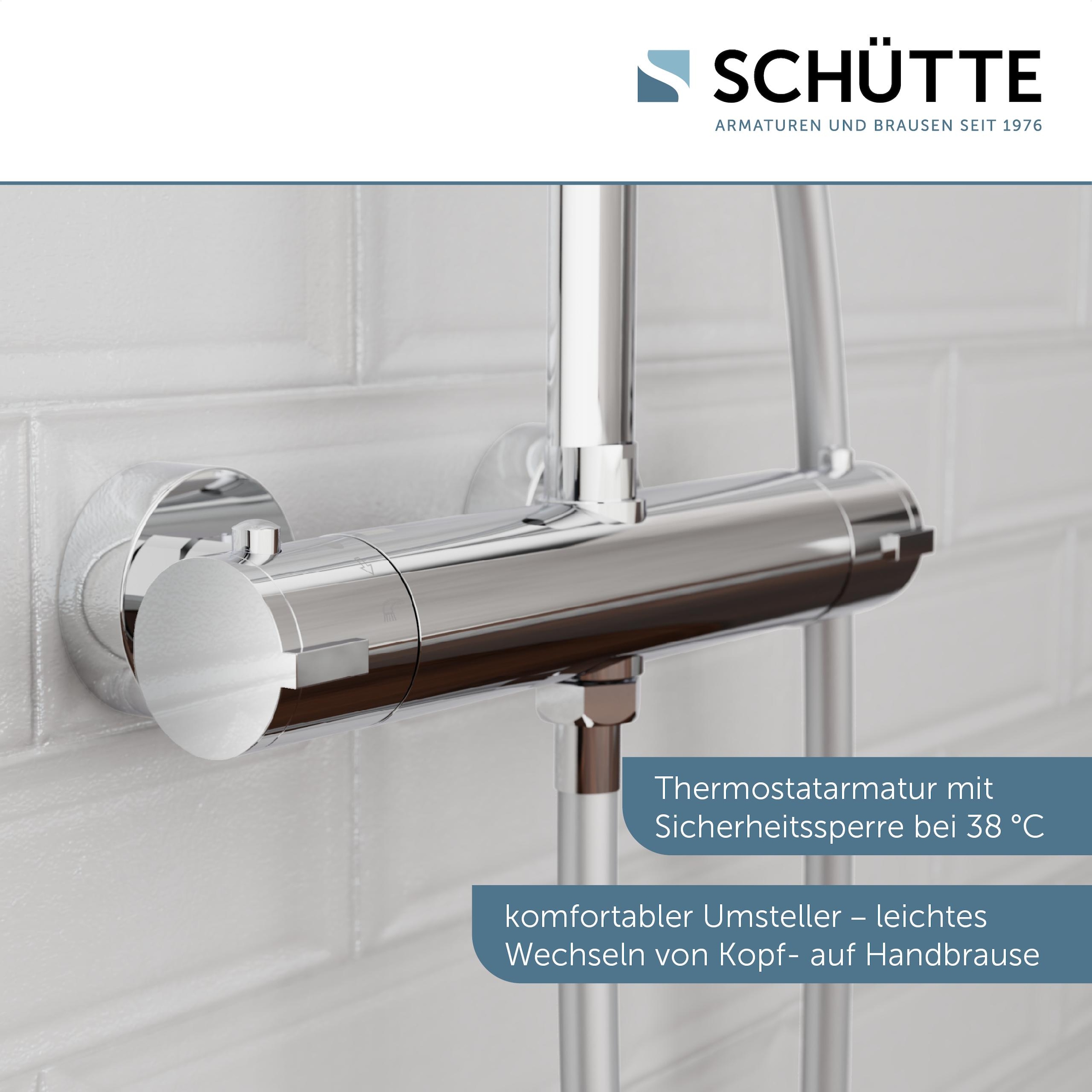 Schütte Colonne de douche »MADURA FRESH« incl. joint d'économie d'eau, verrou de sécurité, anti-calcaire, réglable en hauteur