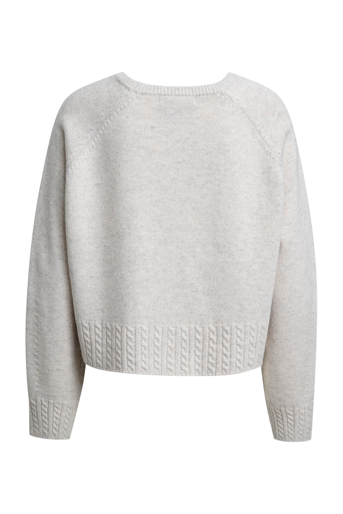 Smith & Soul Rundhalspullover mit hohem Woll-Anteil, Zopfstrick-Details