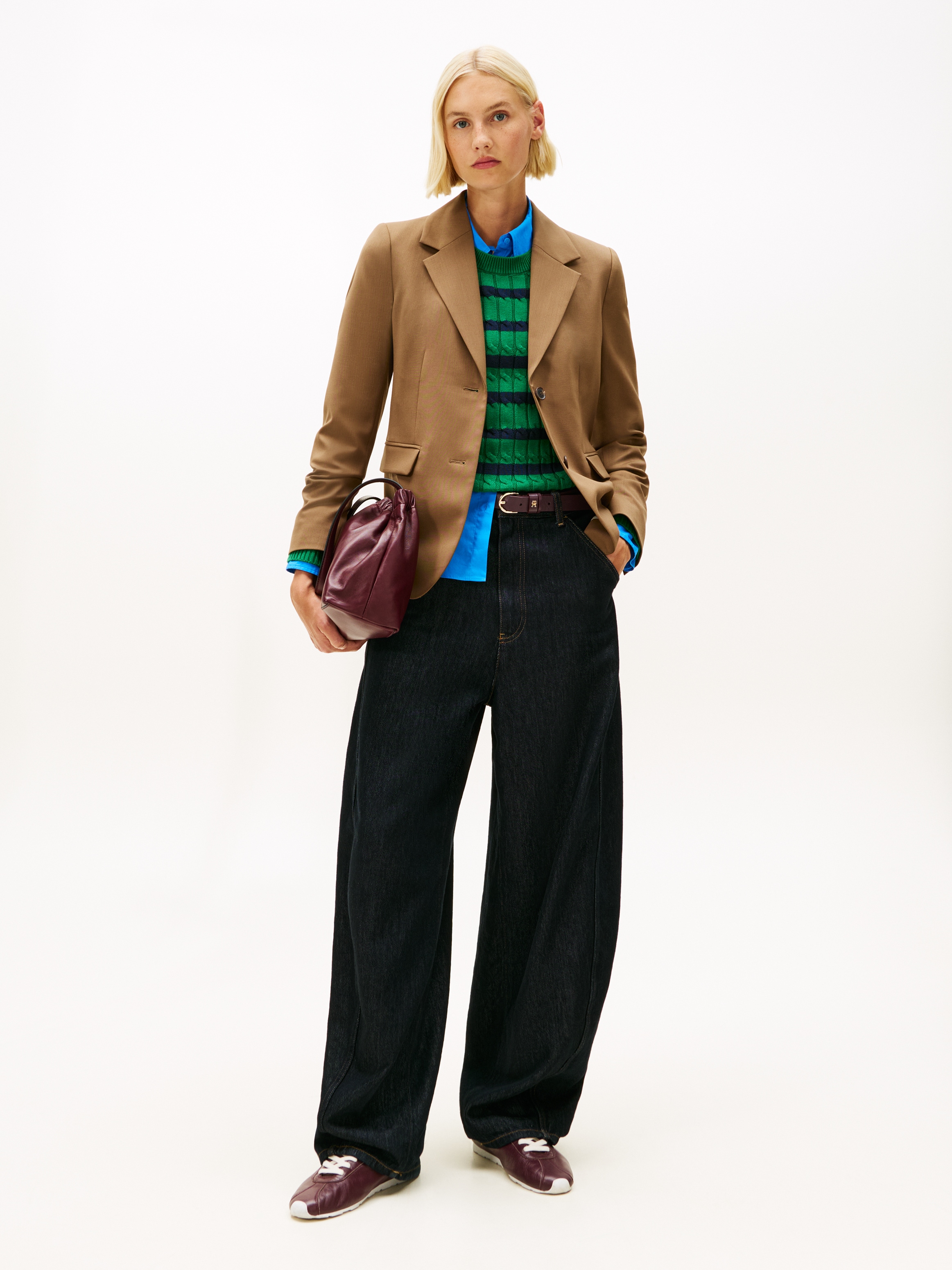 Tommy Hilfiger Blazer long »TIMELESS WOOL REG STRT SB BLAZER« mit Wolle