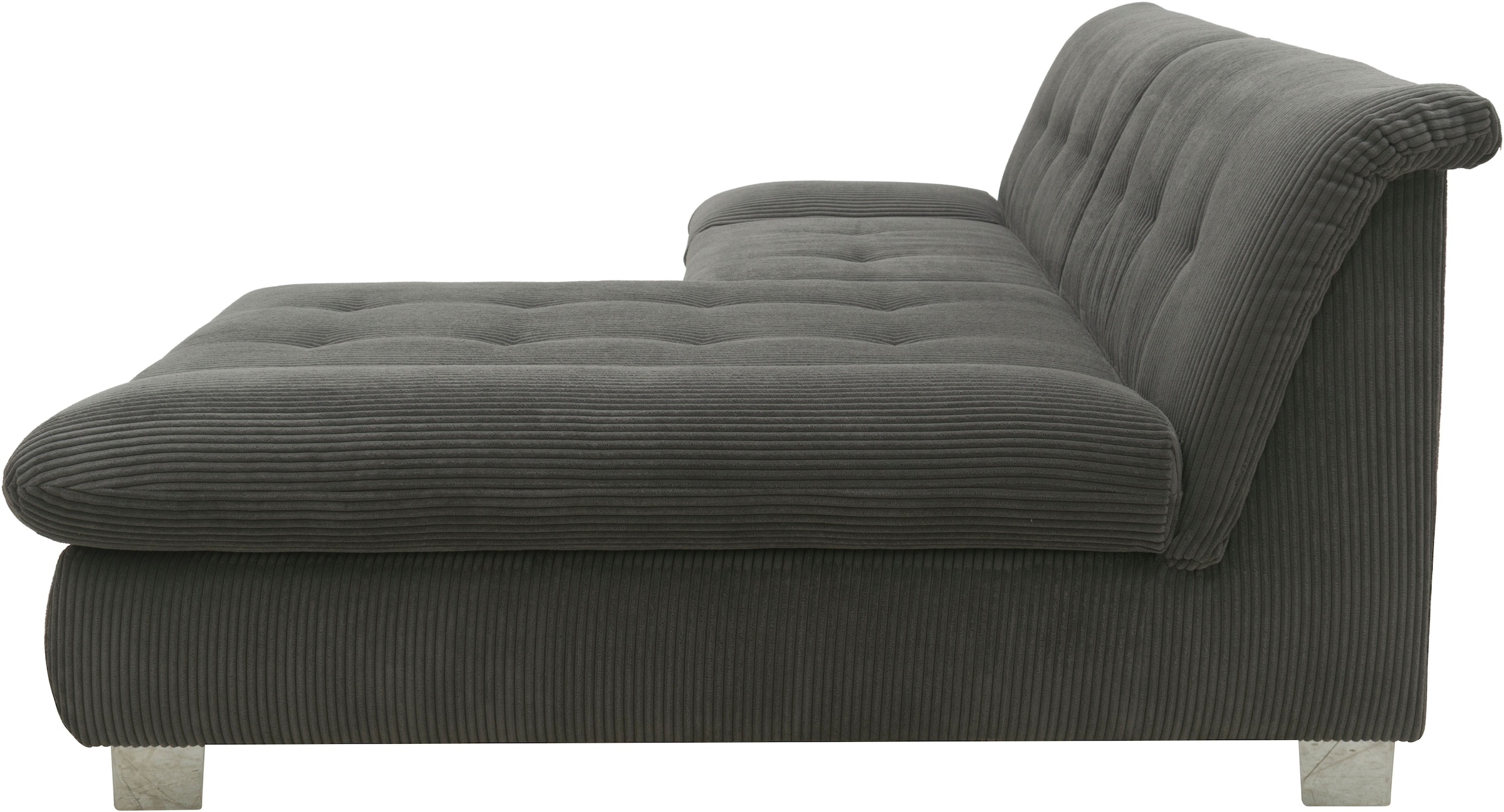 DOMO collection Ecksofa »100031 kompakte Stellmasse, komfortabel und bequem, L-Form« wahlweise mit Bettfunktion und Armteilverstellung. Breite 234 cm
