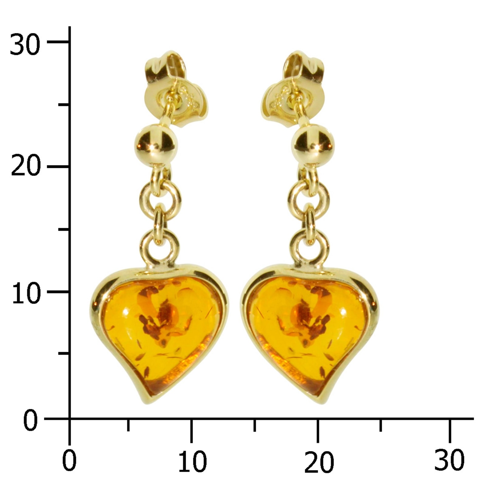 OSTSEE-SCHMUCK Paar Ohrhänger »Ostsee-Schmuck Ohrhänger Herz Ohrhänger Herz«