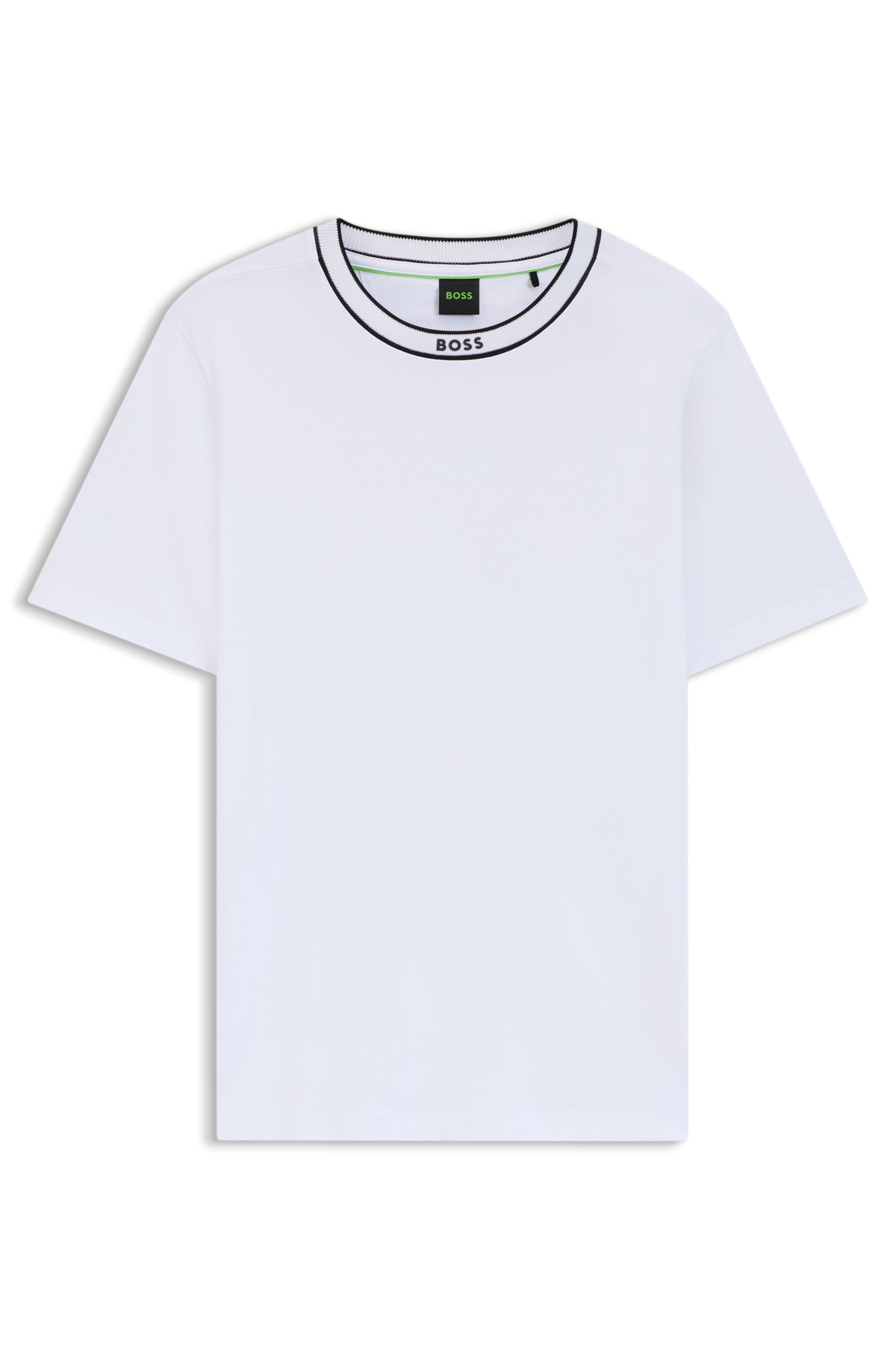 BOSS GREEN T-Shirt »Tee«, mit Streifendetail am Ausschnitt