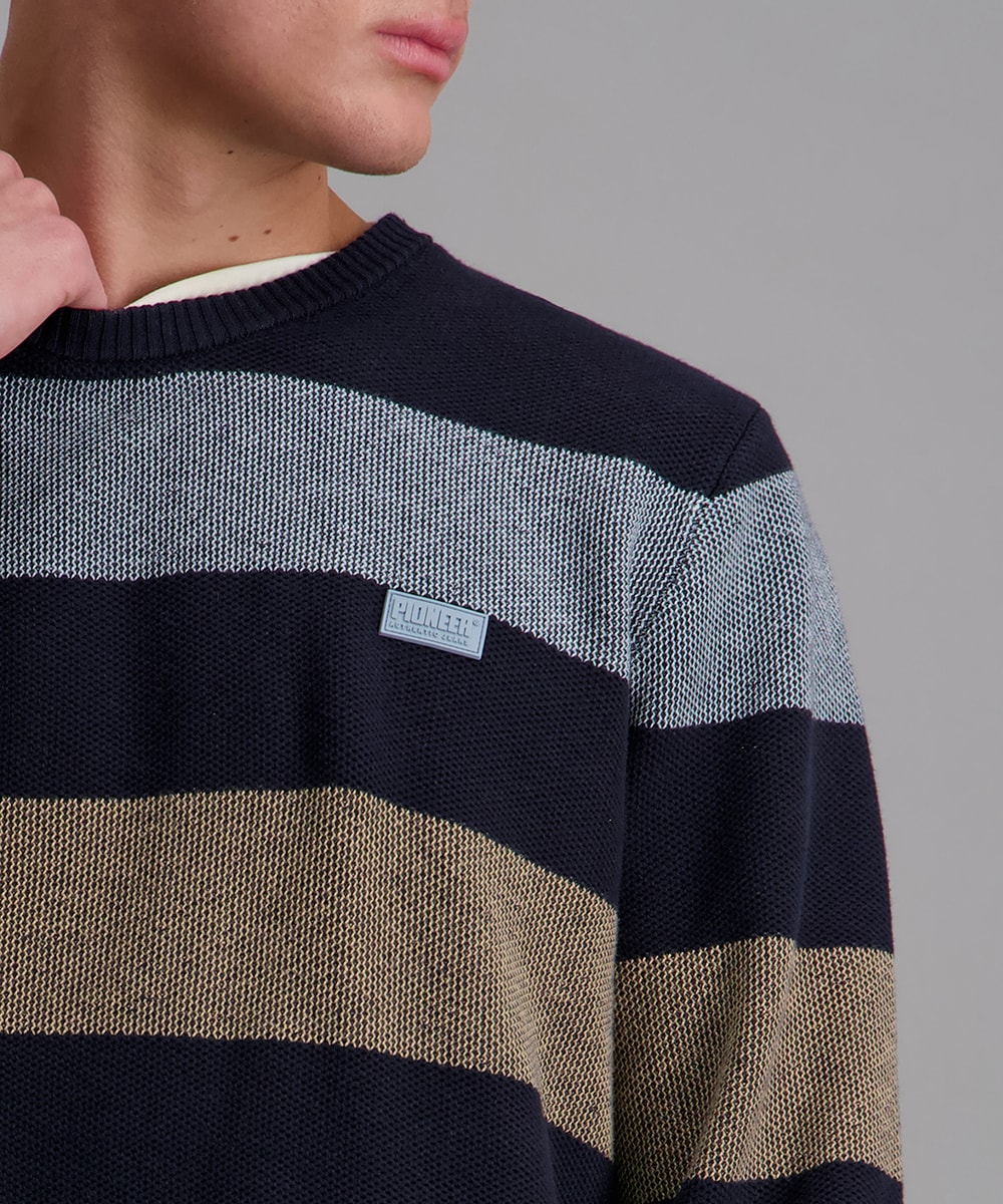 Image of Pioneer Authentic Jeans Rundhalspullover Feinstrickqualität