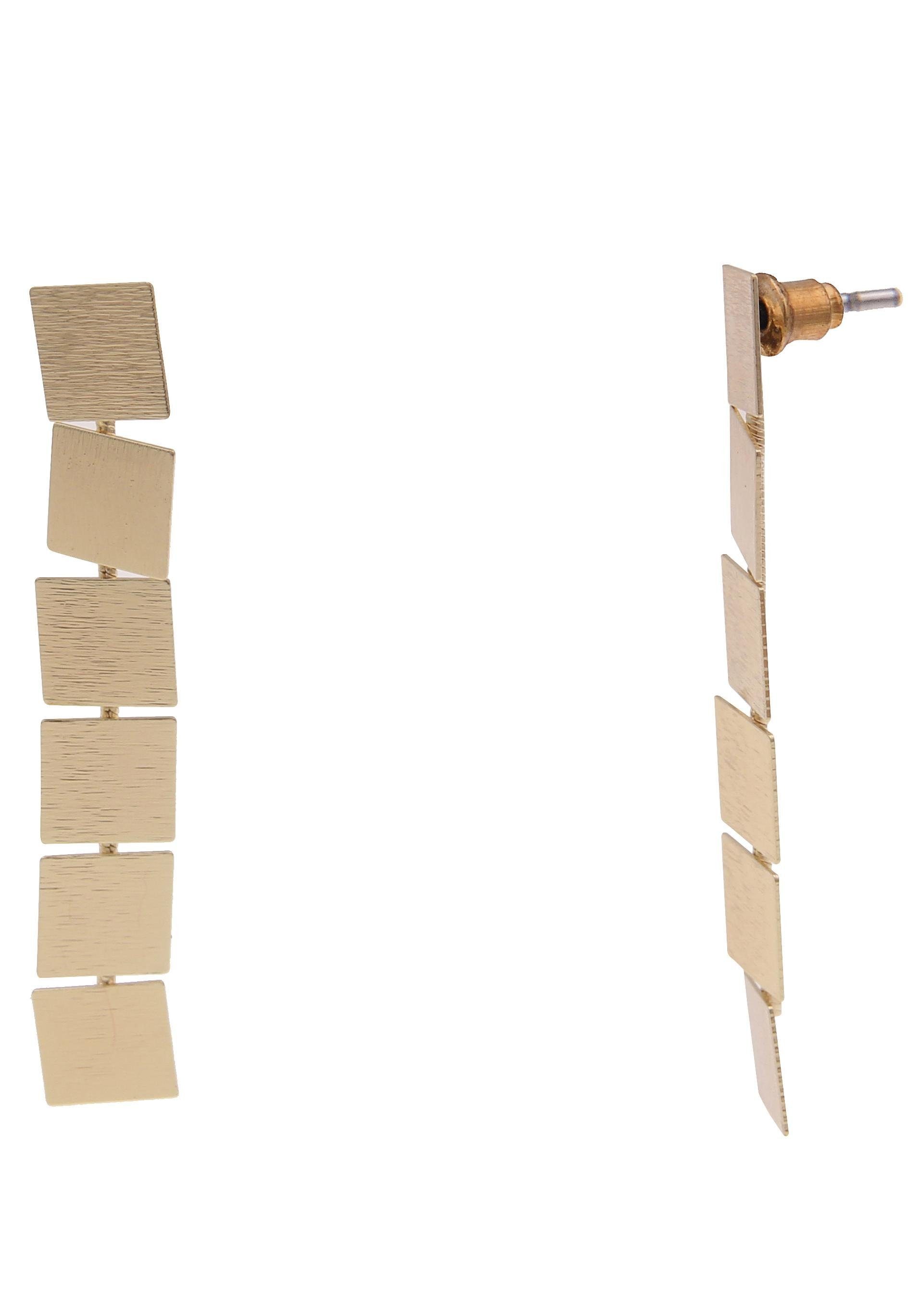 Paar Ohrstecker »Goldfarbenen Tiles, 230118395«