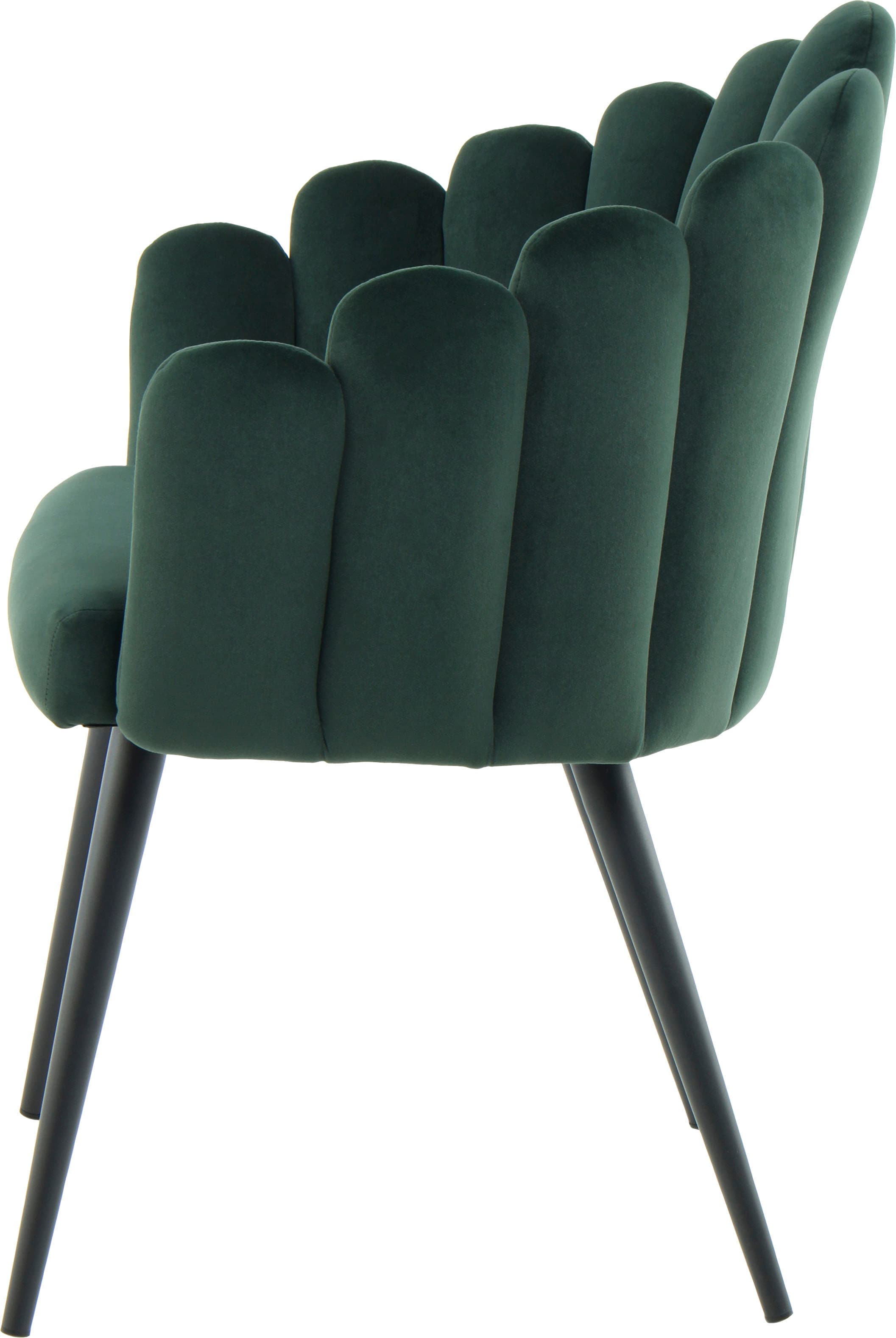 Kayoom Polsterstuhl »Stuhl Jeane 625, mit samtweichem Bezug, bequem und gemütlich« () 1 Stk.samtweicher Bezug, modern, bequem und gemütlich, mit samtweichem Bezug