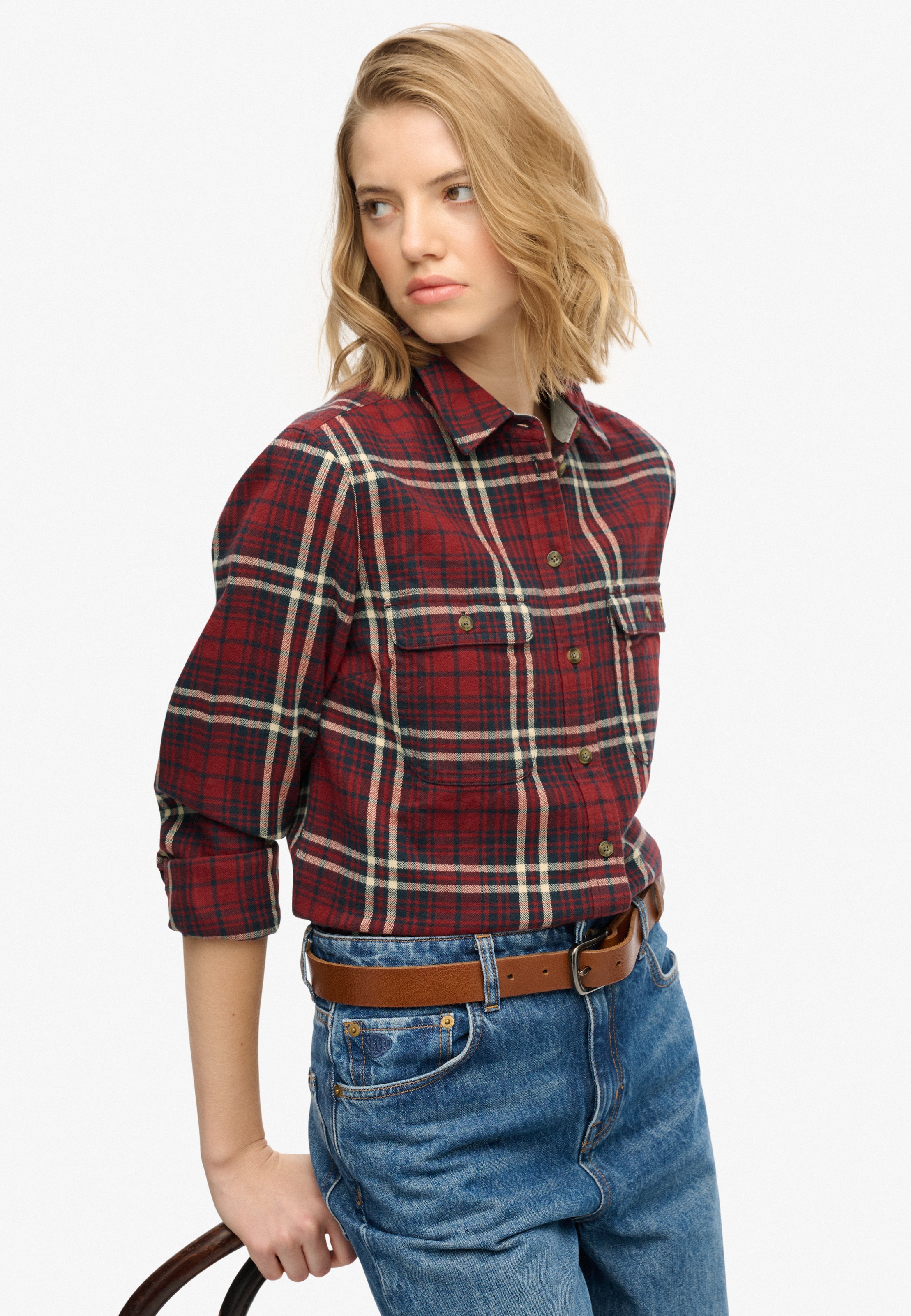 Superdry Blouse à carreaux »LUMBERJACK CHECK FLANNEL SHIRT«