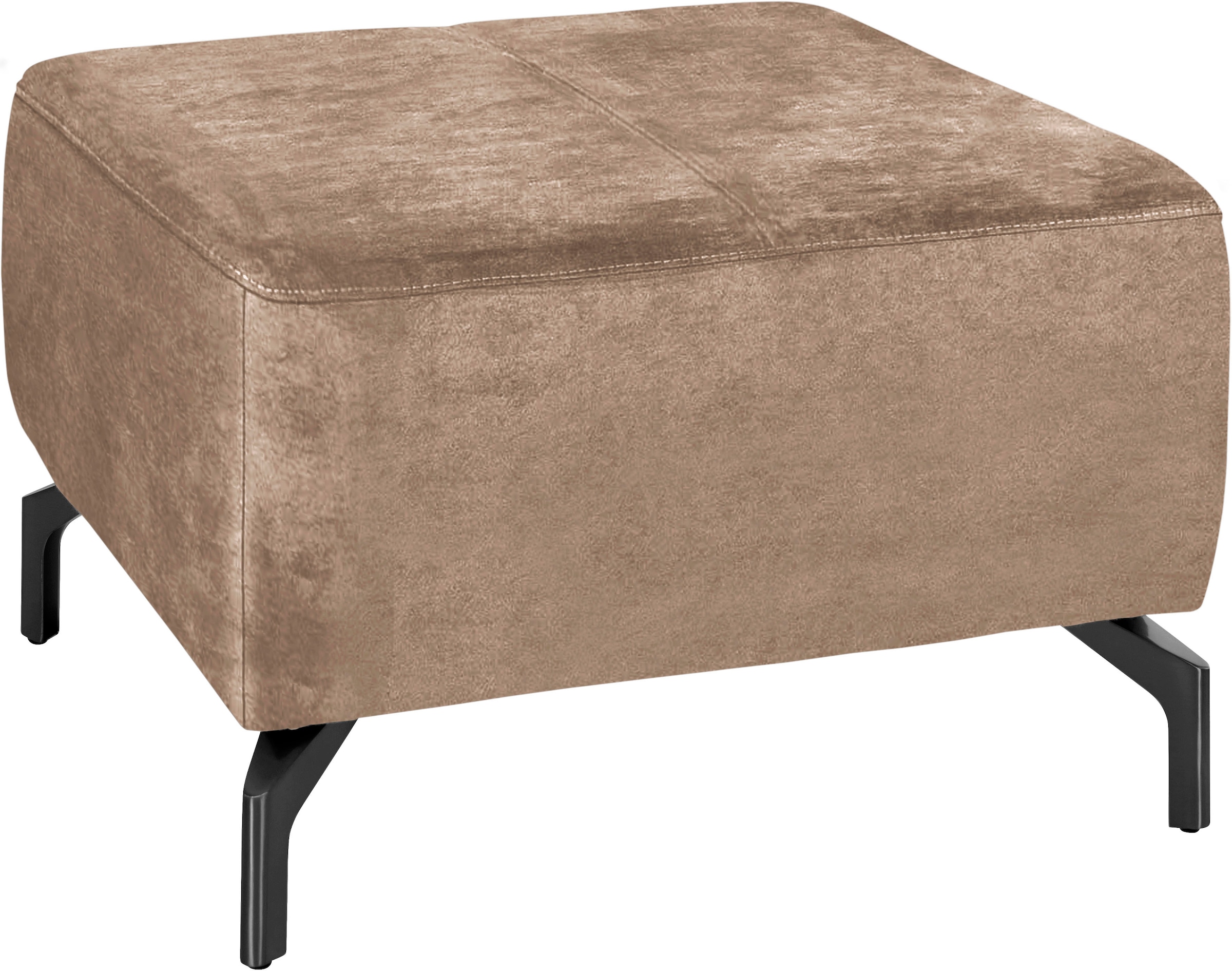 sit&more Hocker »Gizeh«, Fusshöhe 15 cm, wahlweise in 2 unterschiedlichen Fussfarben