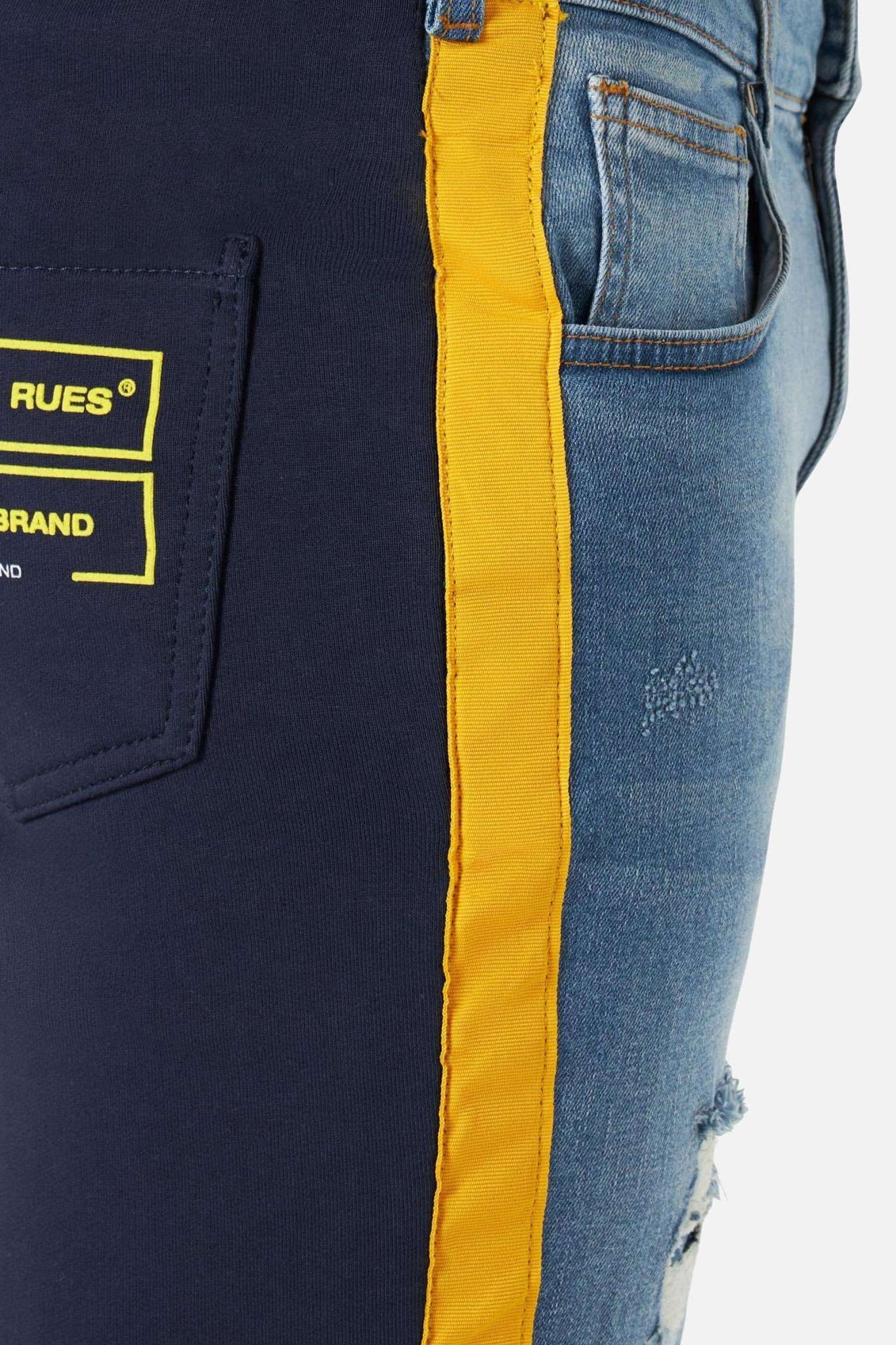 BOXEUR DES RUES Jeansshorts »Jeanshorts Mixed Fabric Shorts«