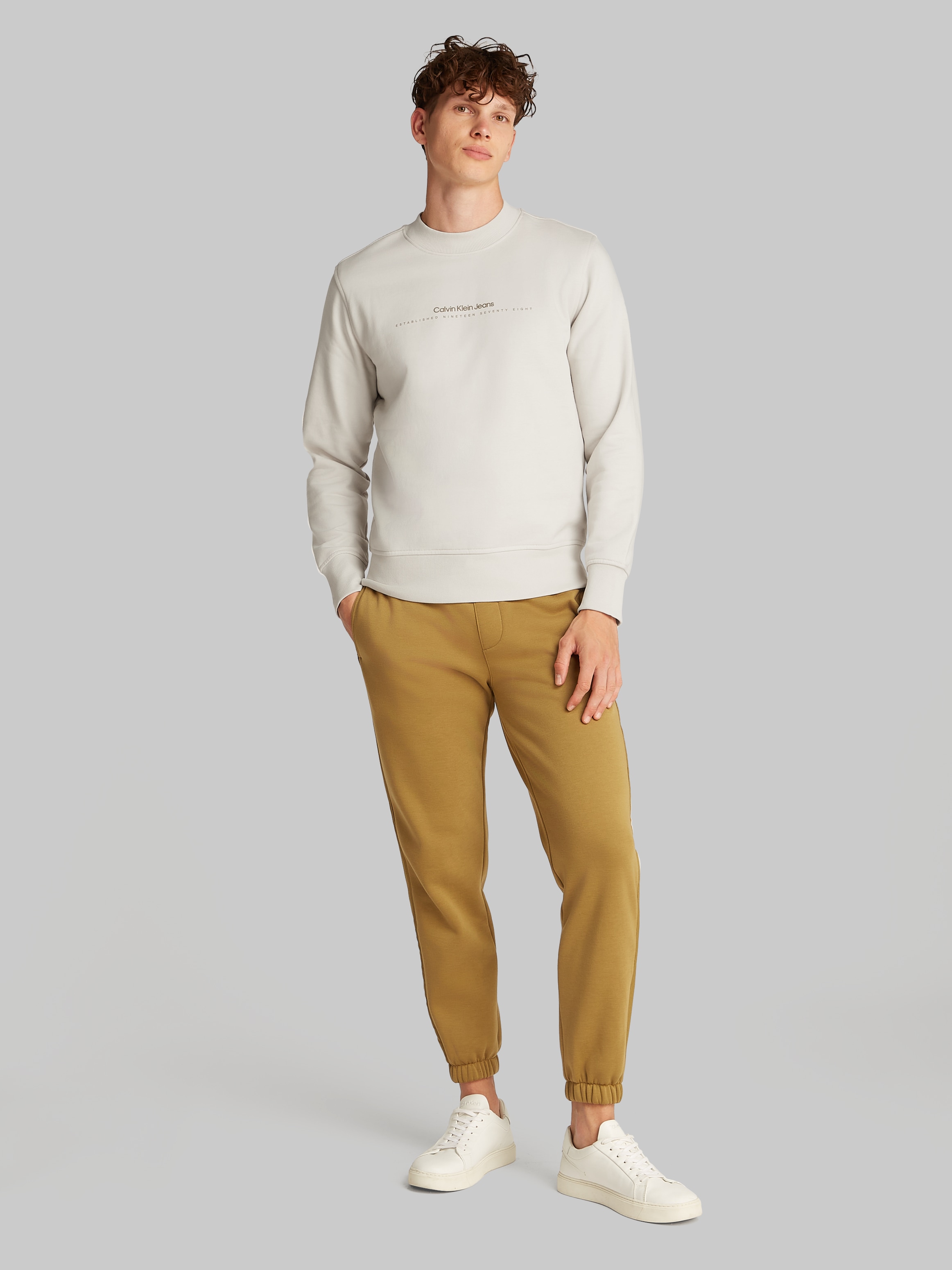 Calvin Klein Jeans Sweatshirt »MINIMAL LOGO CREW NECK«, Logodruck