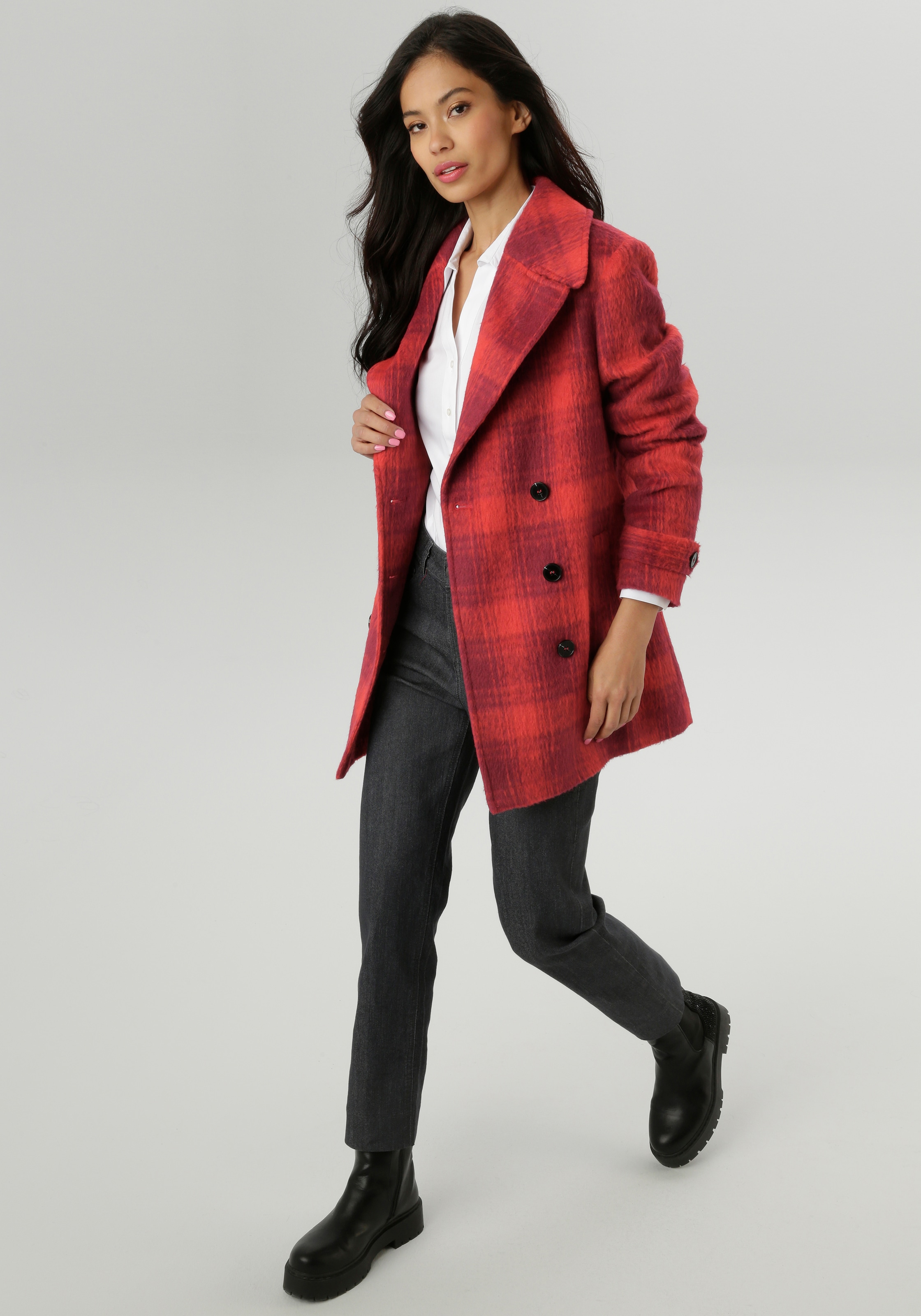 Aniston SELECTED Caban ohne Kapuze mit zwei Eingriffstaschen - NEUE KOLLKEKTION