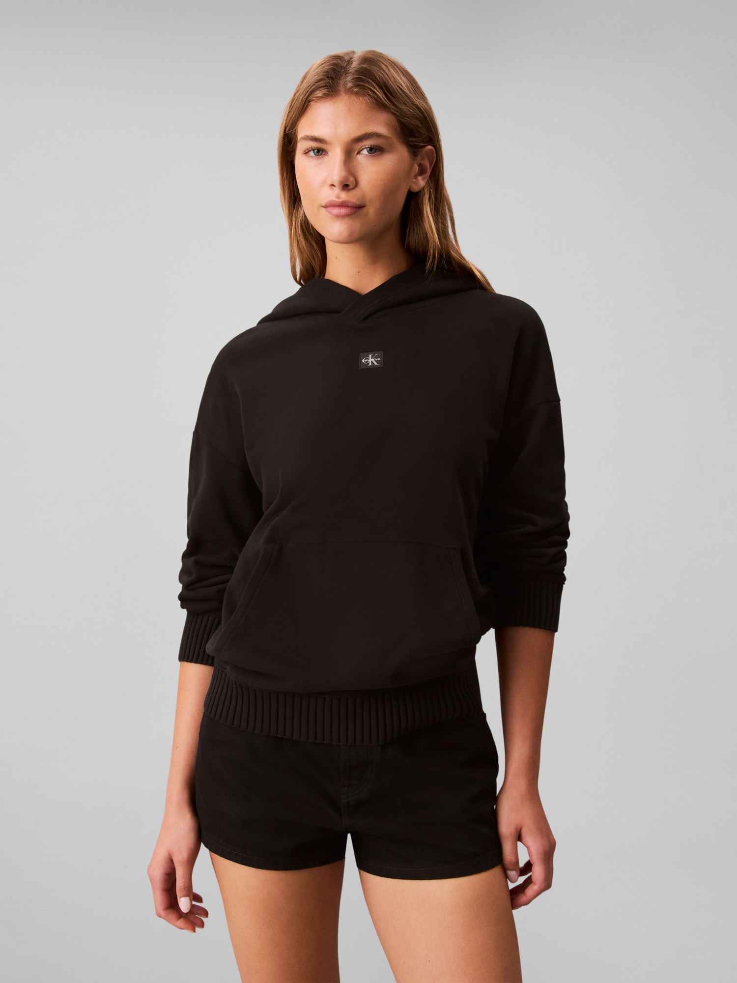 Image of Calvin Klein Jeans Sweatshirt, mit Kapuze, regular fit, gewebtes Markenlabel