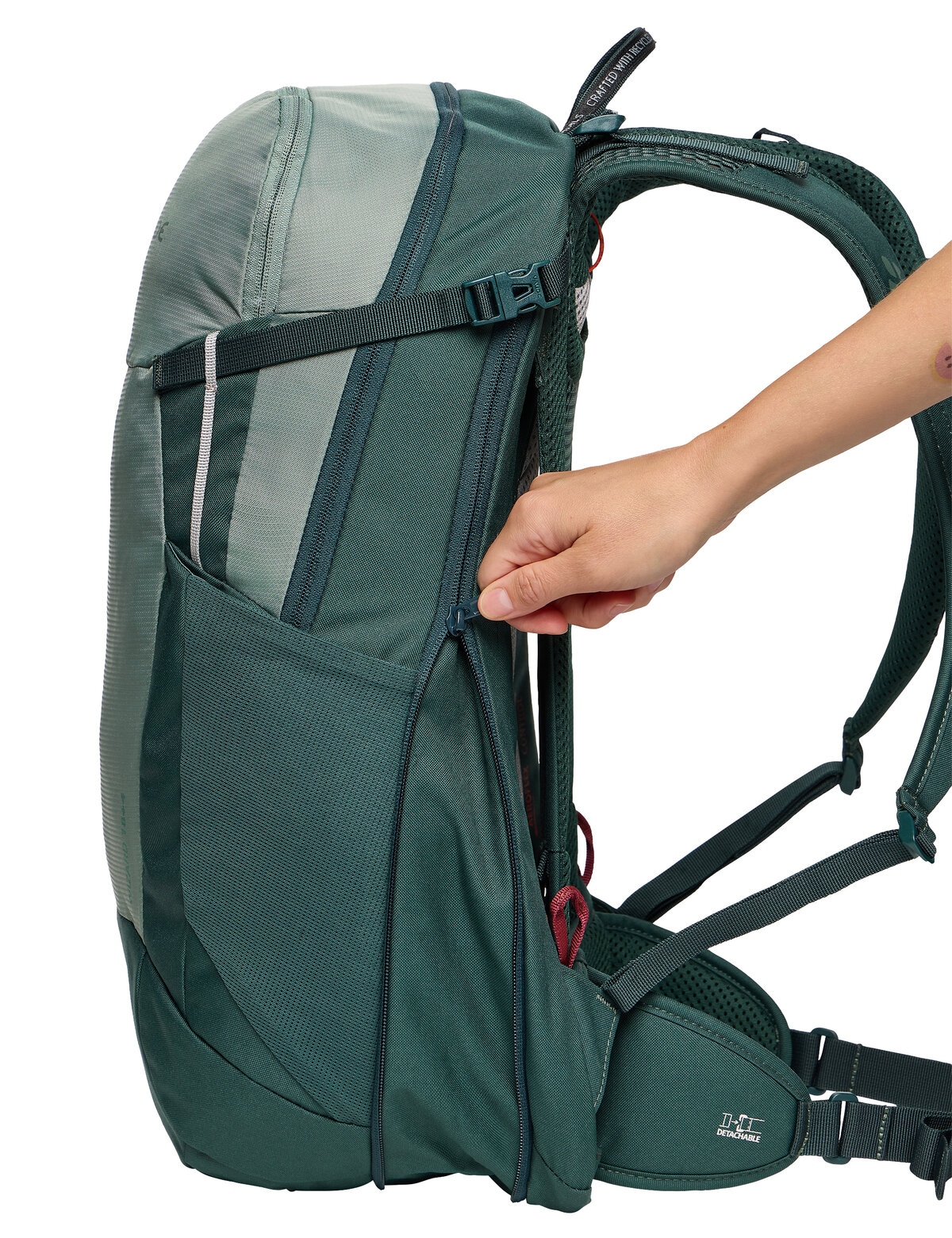 VAUDE Sac à dos »Wizard 18+4« avec deux poches latérales en filet, housse de pluie incluse