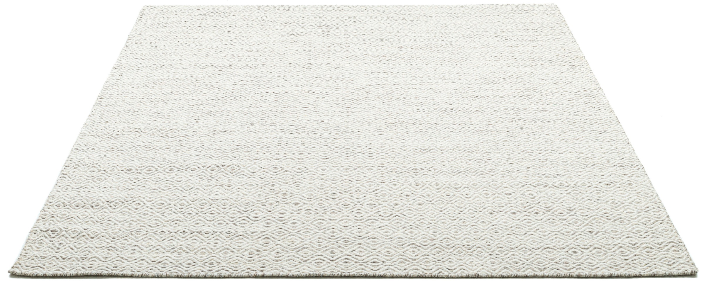Image of THEKO Wollteppich »Trondheim PO-502«, rechteckig, 10 mm Höhe, Handweb Teppich, Flachgewebe, reine Wolle, handgewebt, Rauten Muster, ideal im Wohnzimmer & Schlafzimmer bei Ackermann Versand Schweiz
