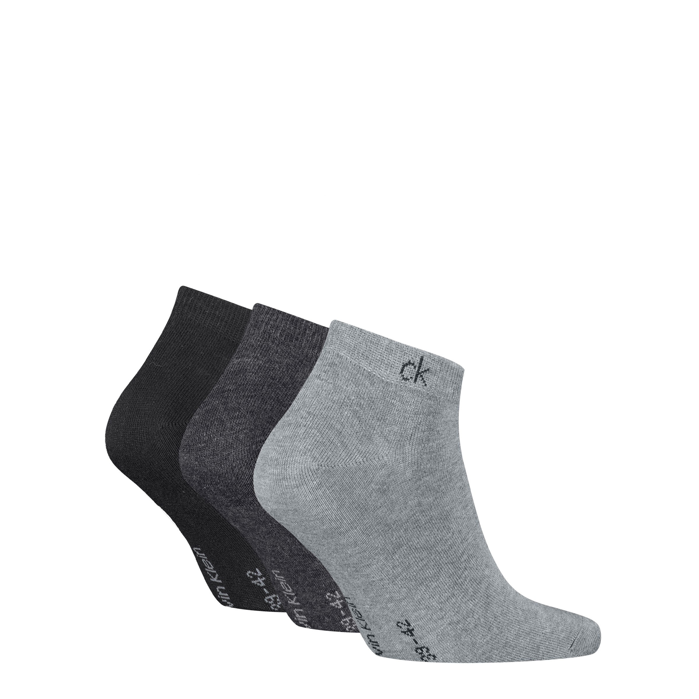 Calvin Klein Chaussettes de baskets »CK MEN SNEAKER« 3 Paar,  mit kleinem Rippenbündchen, Cotton-Mix, elastisch