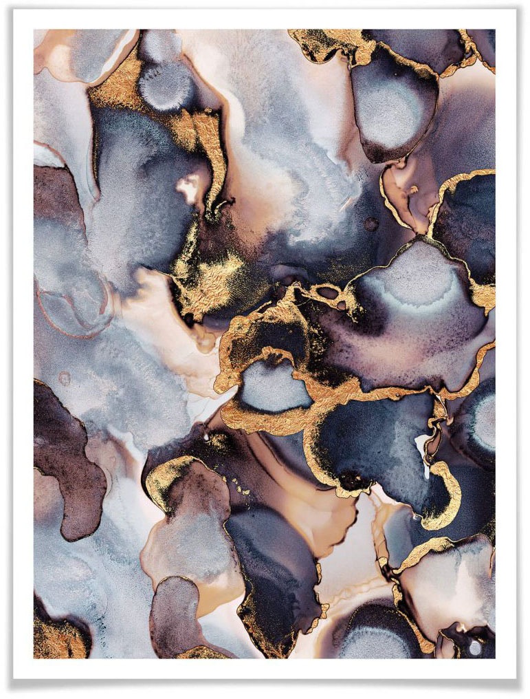 Image of Wall-Art Poster »Tinte Rosa Gold«, Schriftzug, (1 St.) bei Ackermann Versand Schweiz