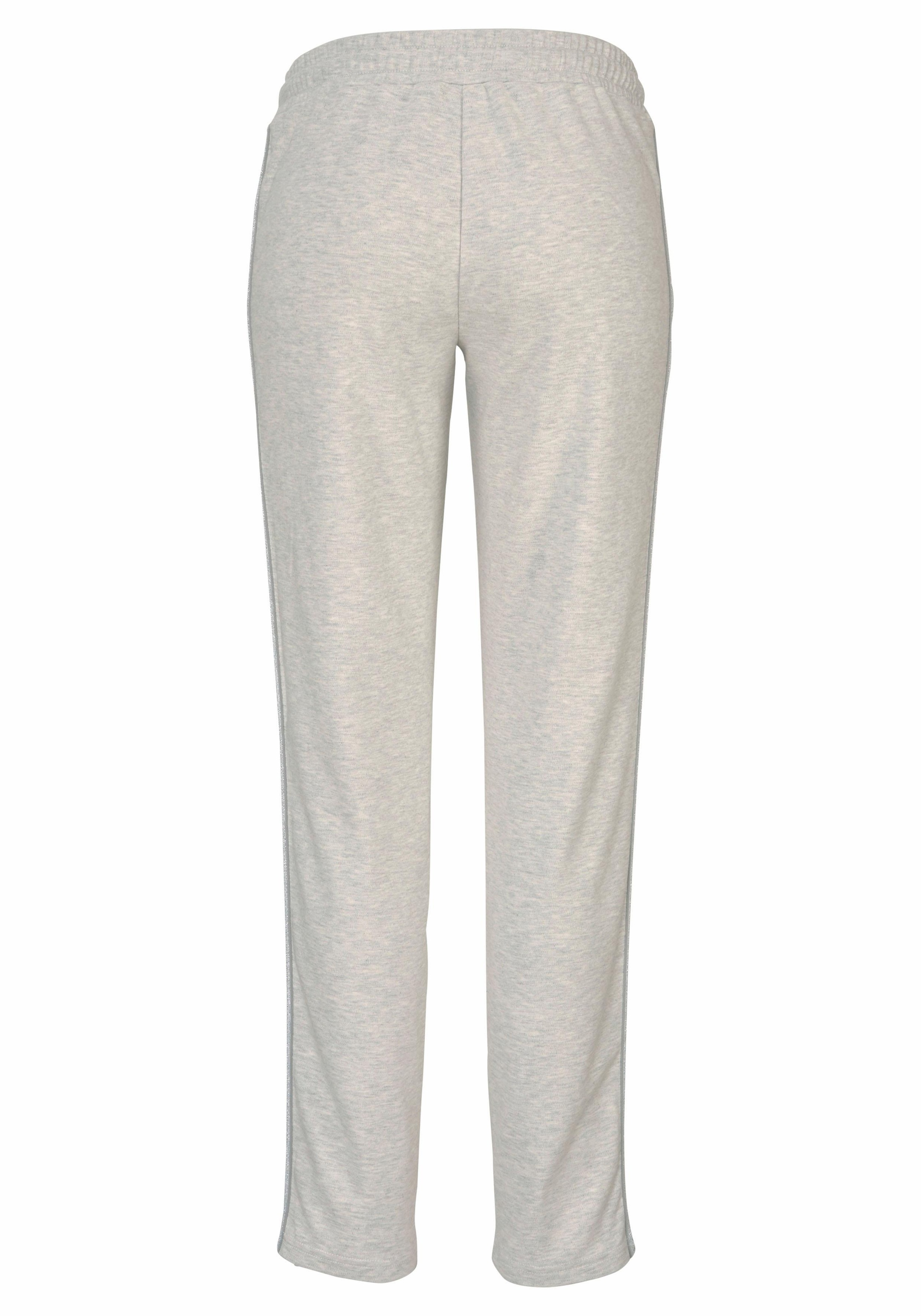 Bench. Loungewear Homewearhose, mit Metallic-Streifen, Loungewear, Loungeanzug