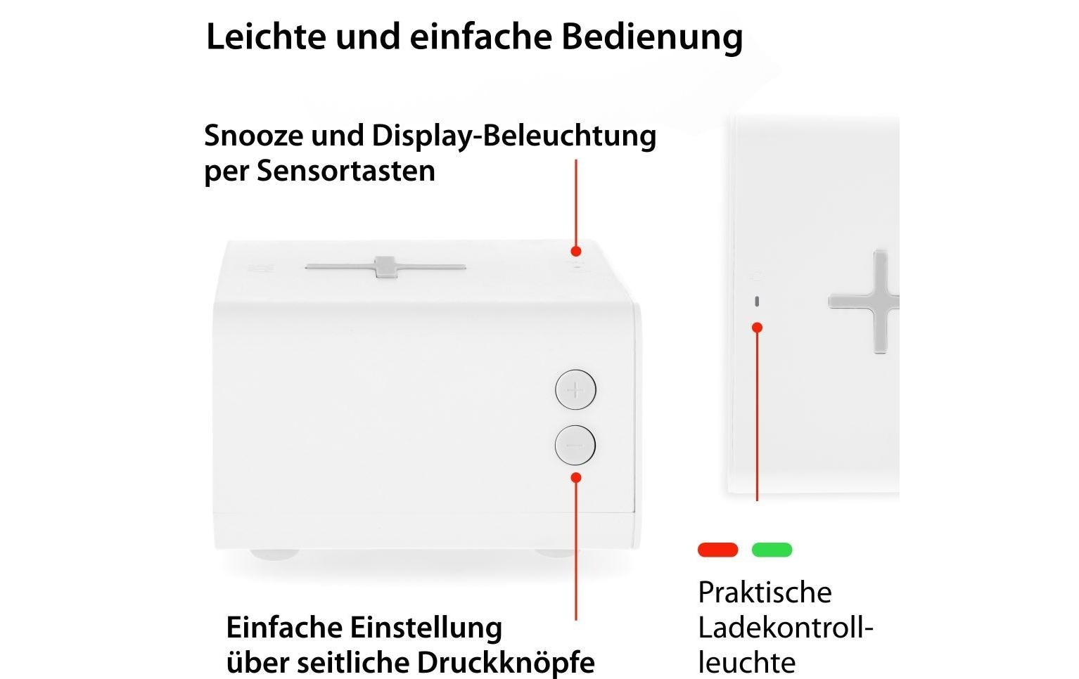 ADE Wecker »mit Temperaturanzeige«